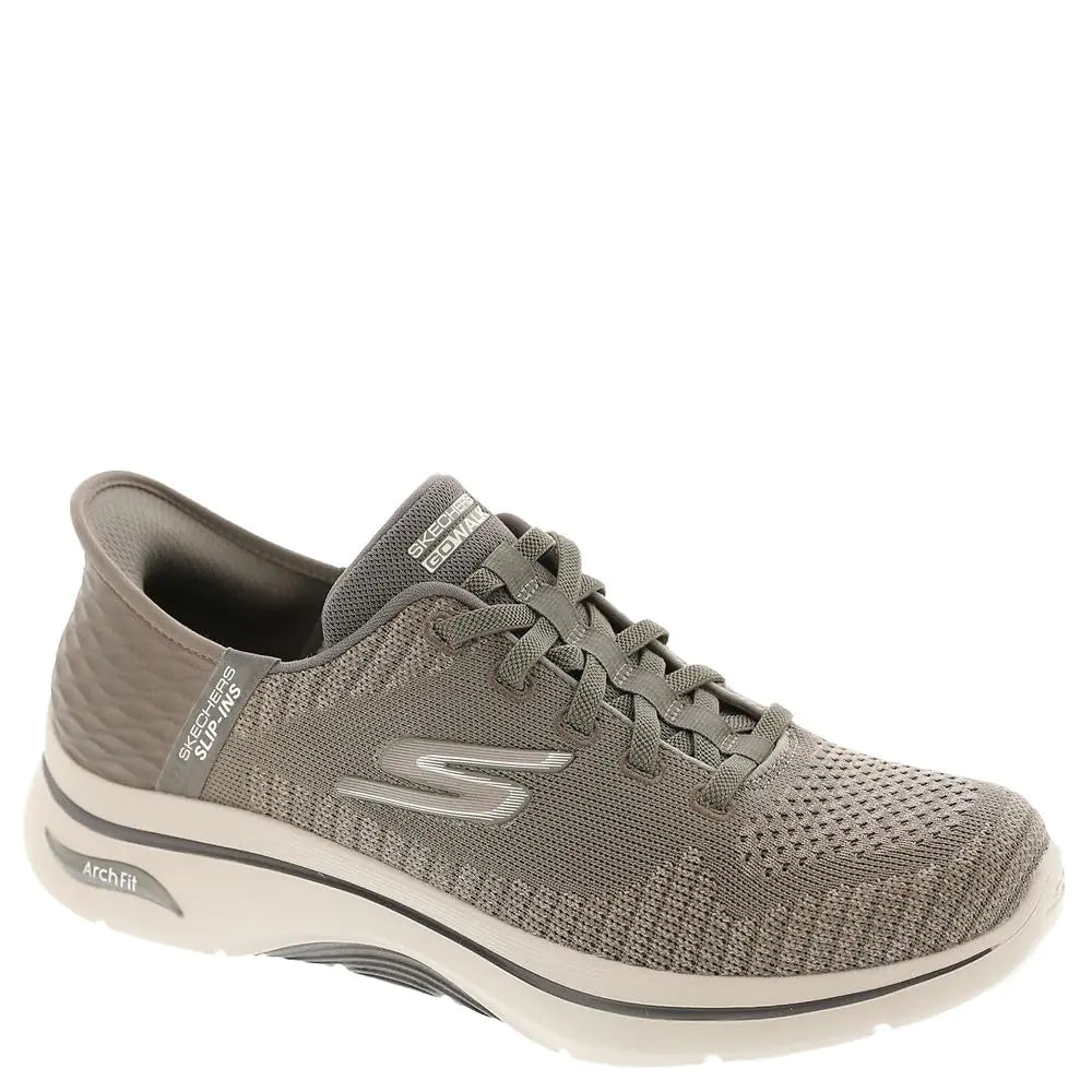 Skechers Mens Hands Free Slip-ins Go Walk Arch Fit 2.0-Grand Select 2 Sneaker Taupe 15 X-Wide