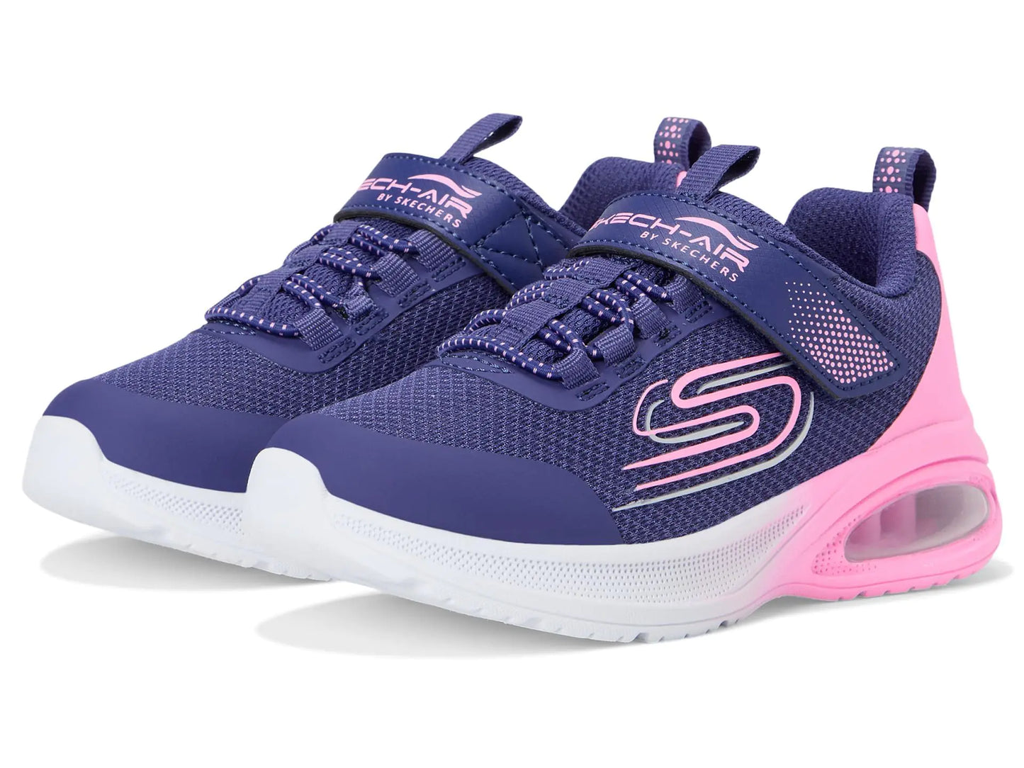 SKECHERS Girls Microspec Max Advance-Fly 3.0 Sneaker Navy/Periwinkle 12.5 Little Kid