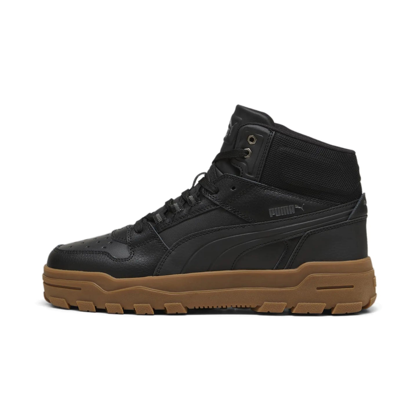 PUMA Mens Rebound Abrupt Sneaker Black-Shadow Gray-Bronze 10