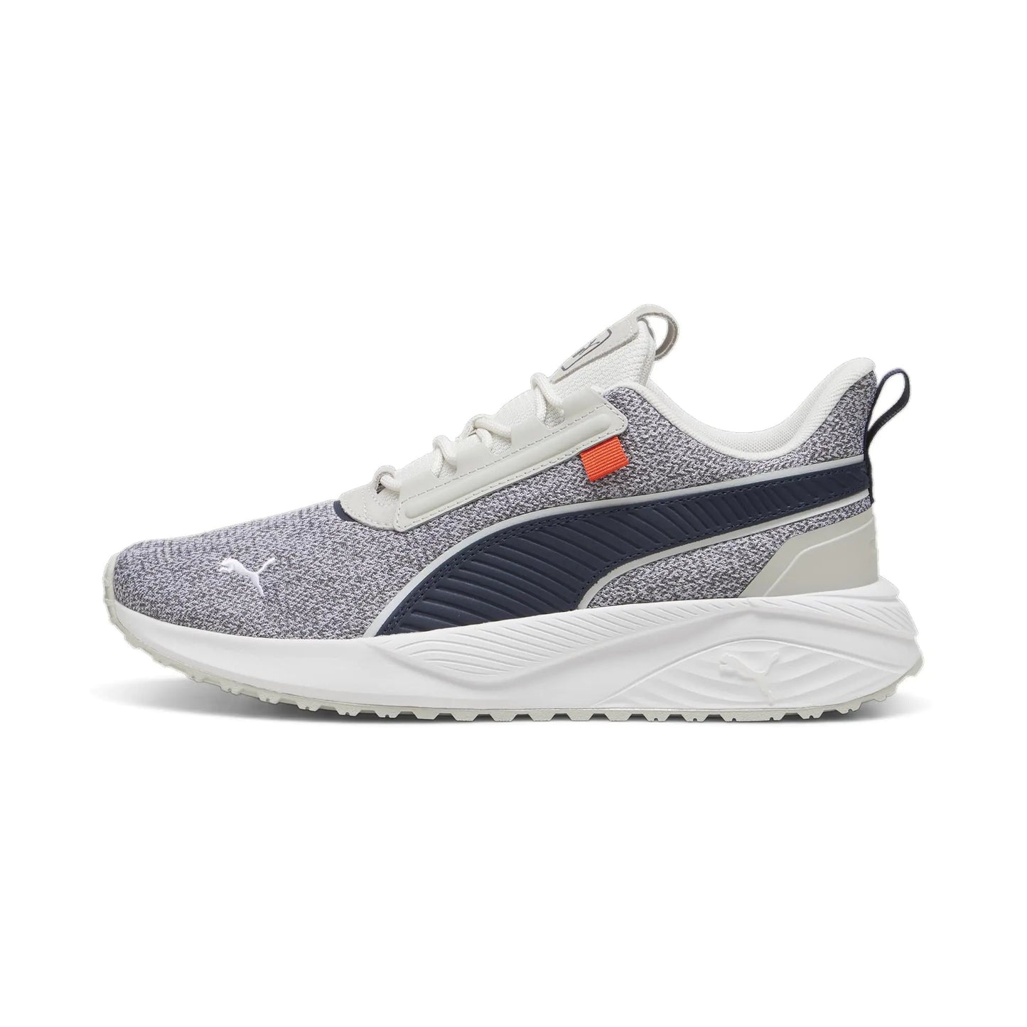 PUMA Mens Pacer 23 Street Sneaker Cool Light Gray-Club Navy-Feather Gray Red 11