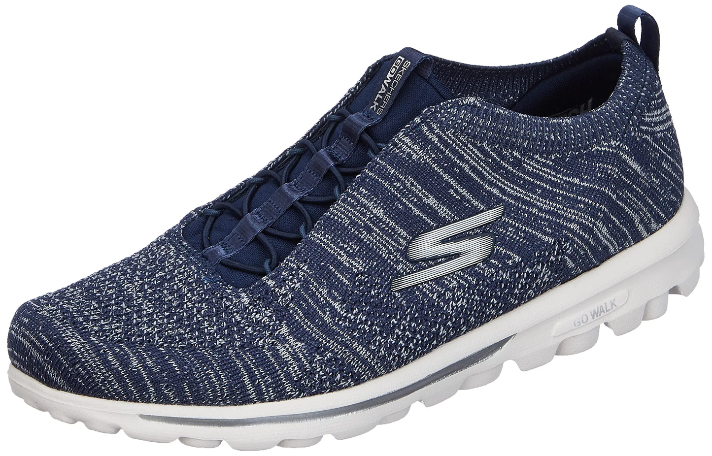 Skechers Womens GO Walk Travel-Radiant Moon Sneaker Navy/Blue 10