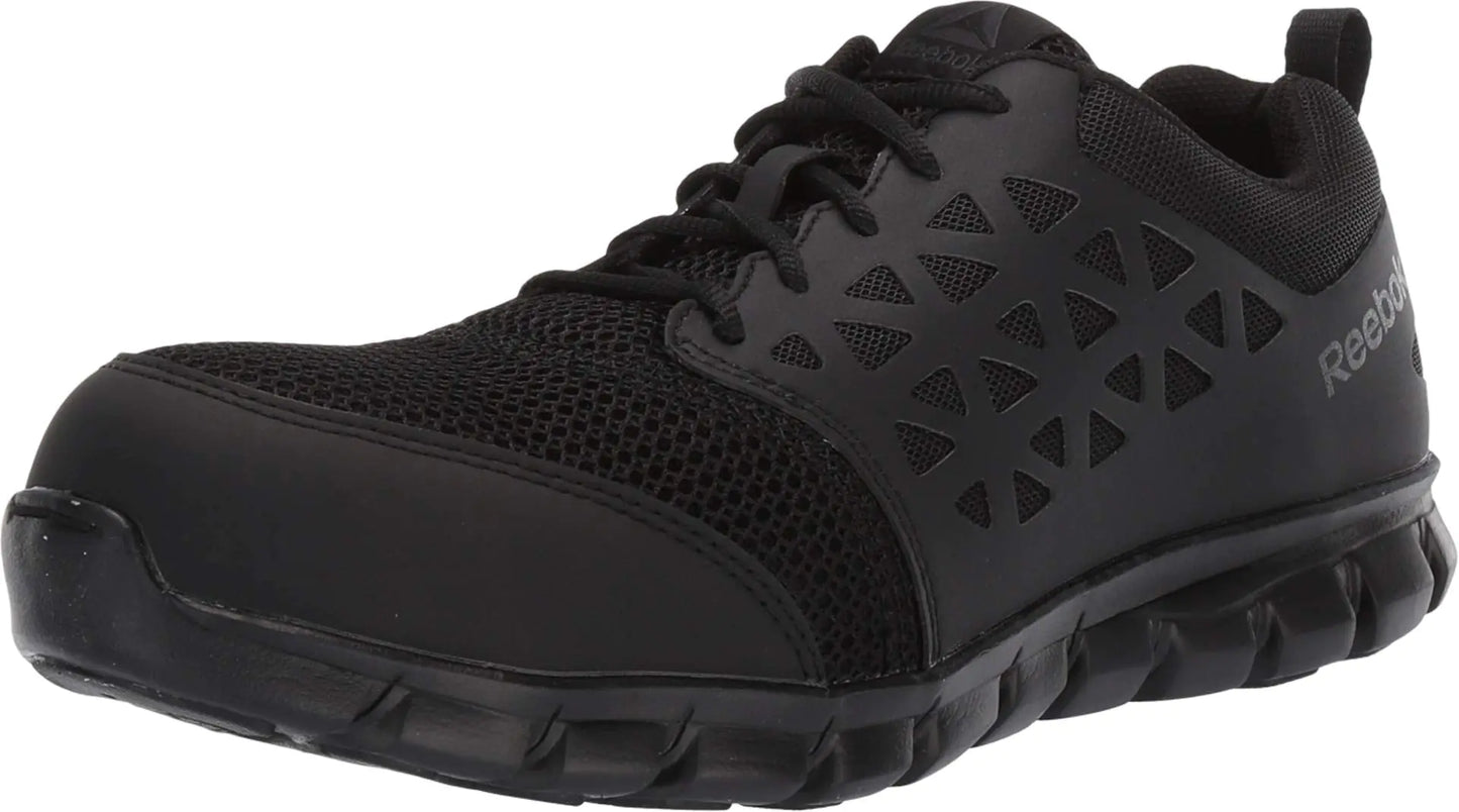 Reebok Work Mens RB409 Sublite Cushion Work Safety Athletic Composite Toe Shoe Black 11.5 Wide
