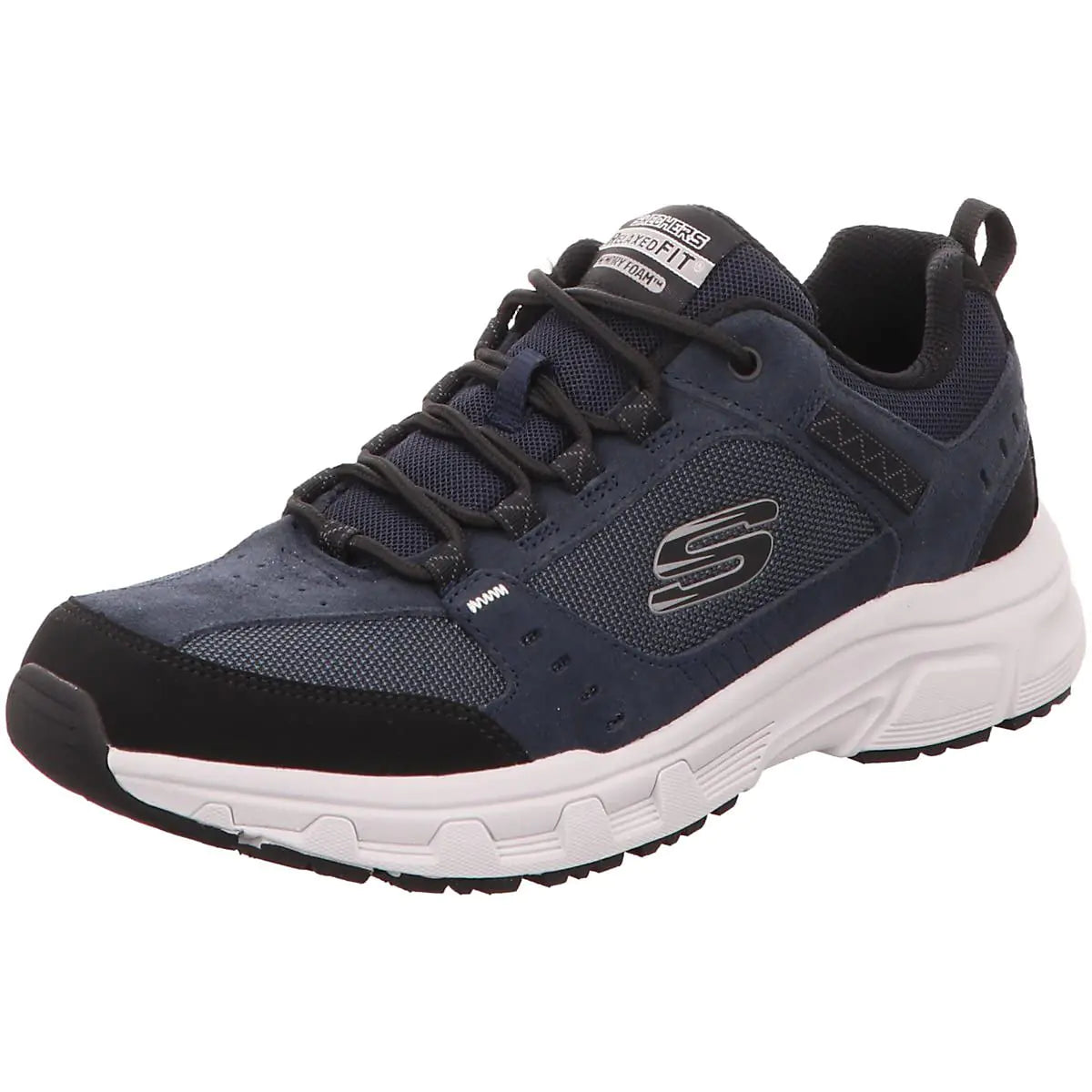 Skechers Mens Oak Canyon Redwick Trainers Navy/Black 10.5