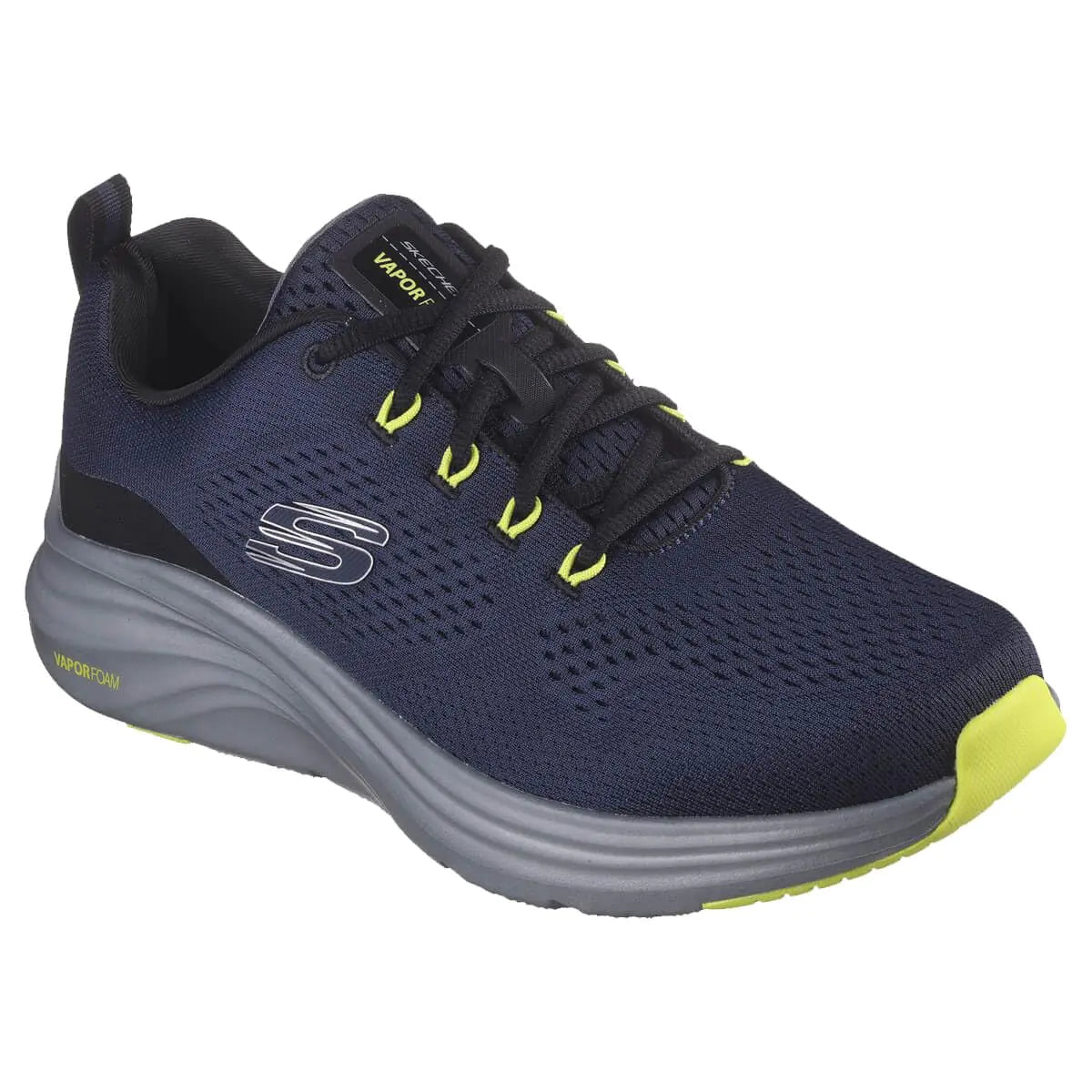Skechers Mens Vapor Foam Oxford Navy/Lime 7