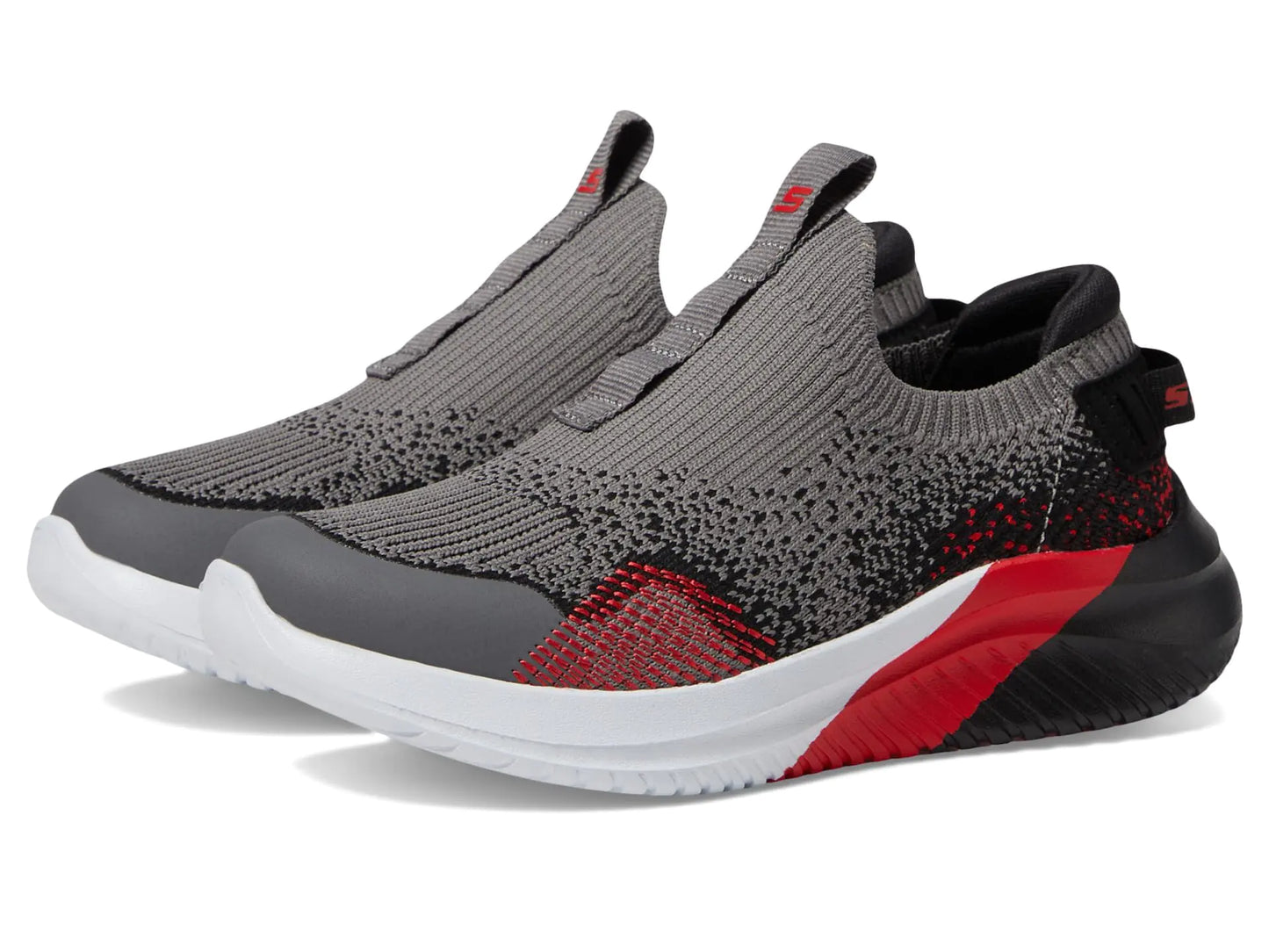 SKECHERS Boys Ultra Flex 3.0 (Little Big Kid) Sneaker Charcoal/Red 2