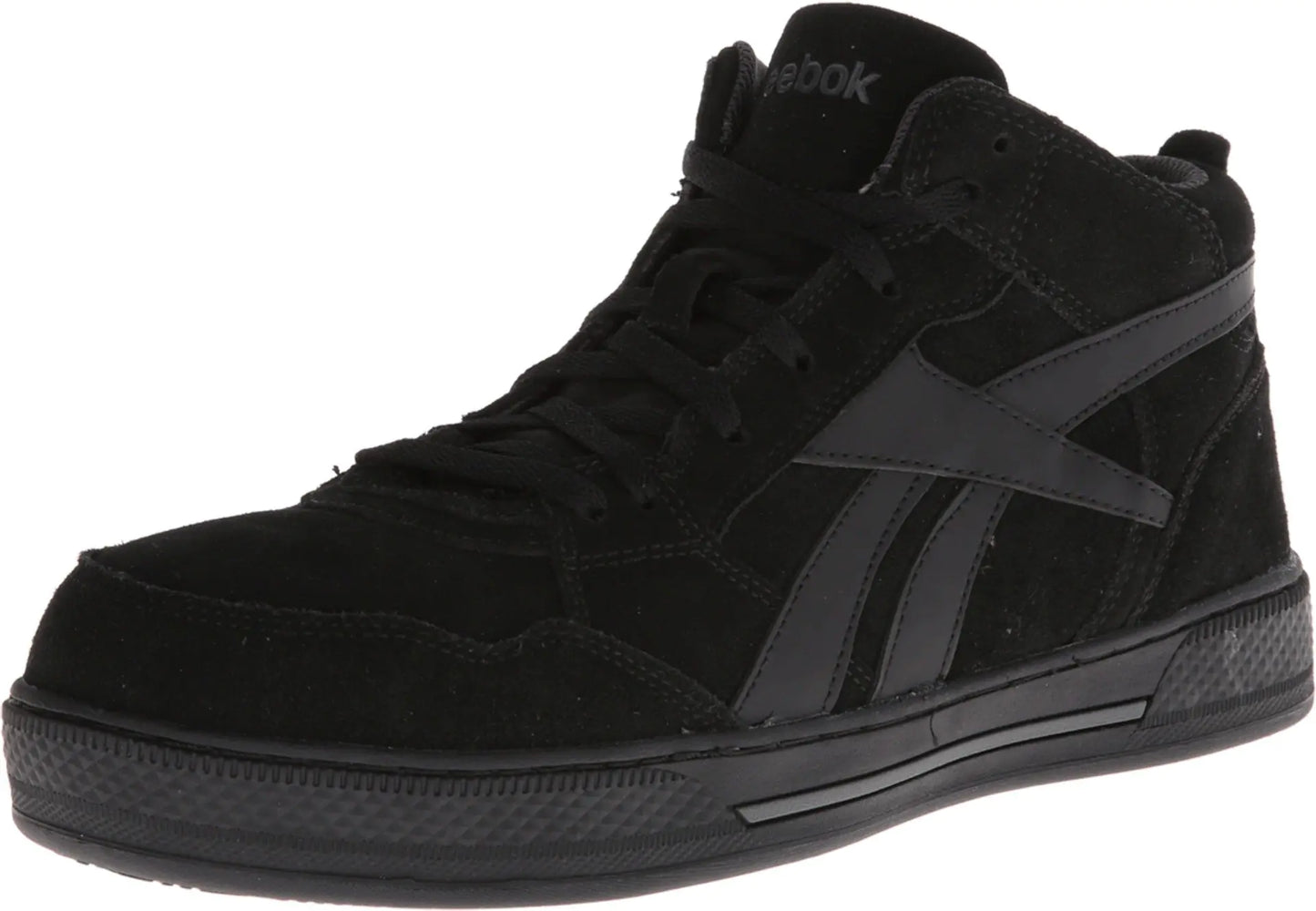 Reebok Work Mens Dayod Safety Toe Skateboard Work Shoe Black 9 M US