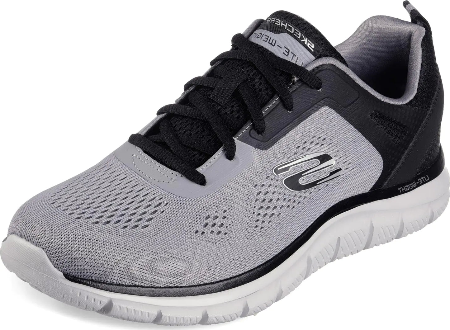 Skechers Mens Track Broader Oxford GrayBlack 13