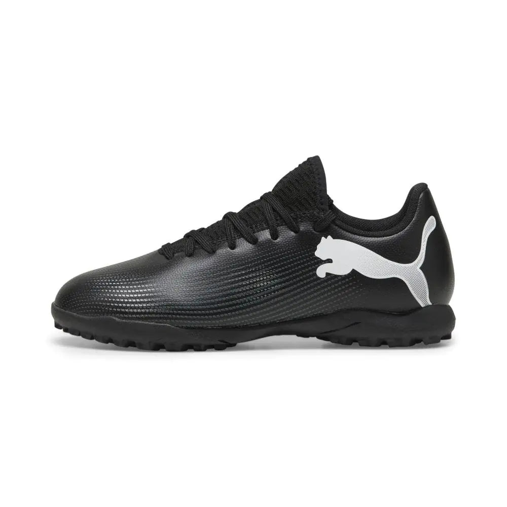 PUMA Future Play Turf Training Soccer Shoes Black White 2 US Unisex Big Kid