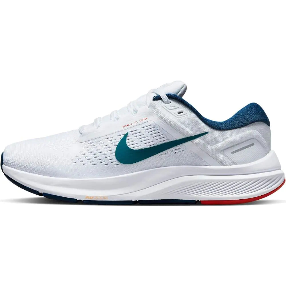 Nike Mens Air Zoom Structure 24 Running Shoe WHITE/BRIGHT SPRUCE-VALERIAN BLUE 9 UK (10 US)