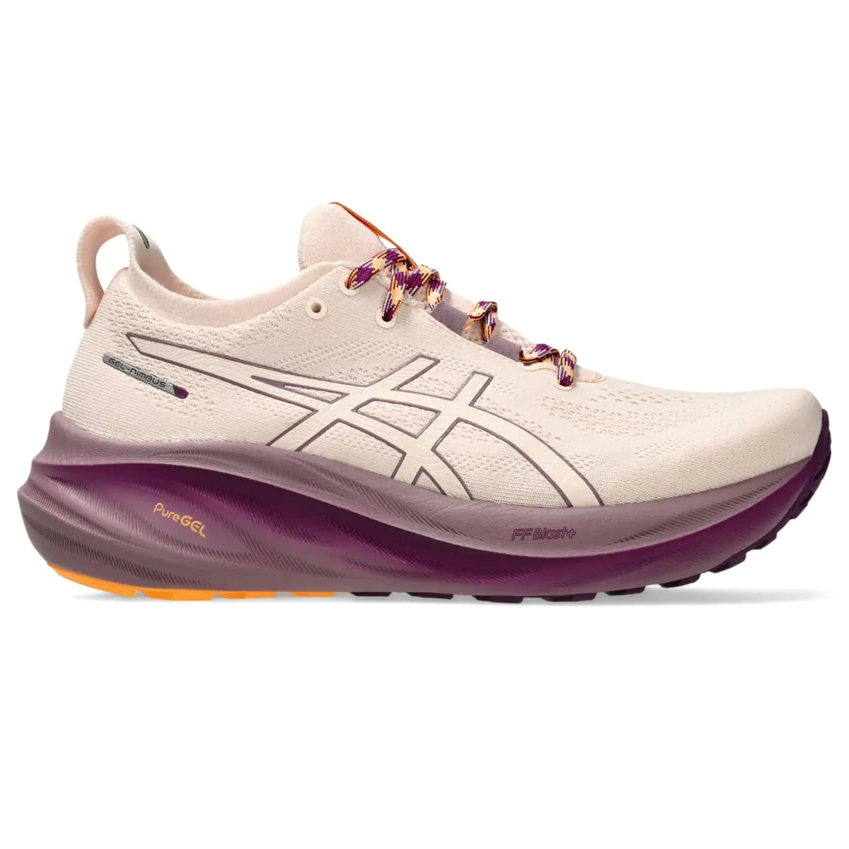 ASICS Womens Gel-Nimbus 26 Trail Running Shoes 11.5 Nature Bathing/Pearl Pink