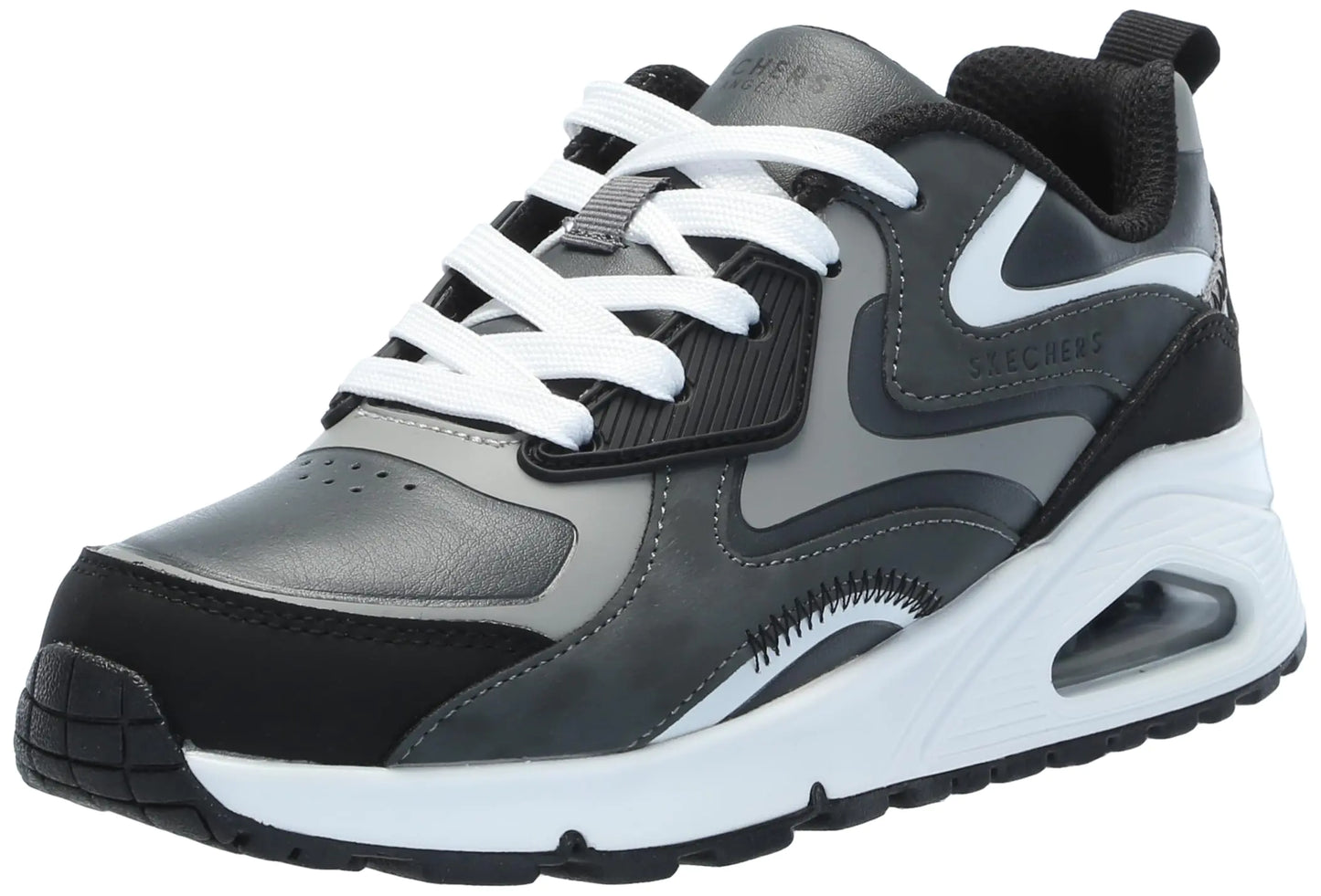 Skechers Boys UNO GEN1-COLOR Surge Sneaker Grey/Black 6.5 Big Kid