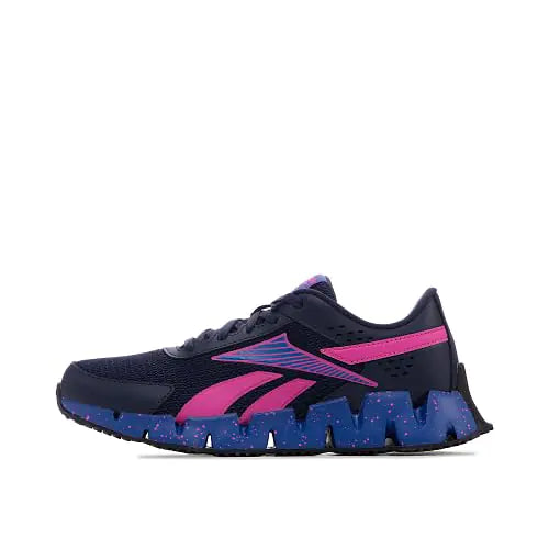 Reebok Zig Dynamica 2.0 Alt Sneaker Vector Navy/Vector Blue/Laser Pink 13 US Unisex Little Kid