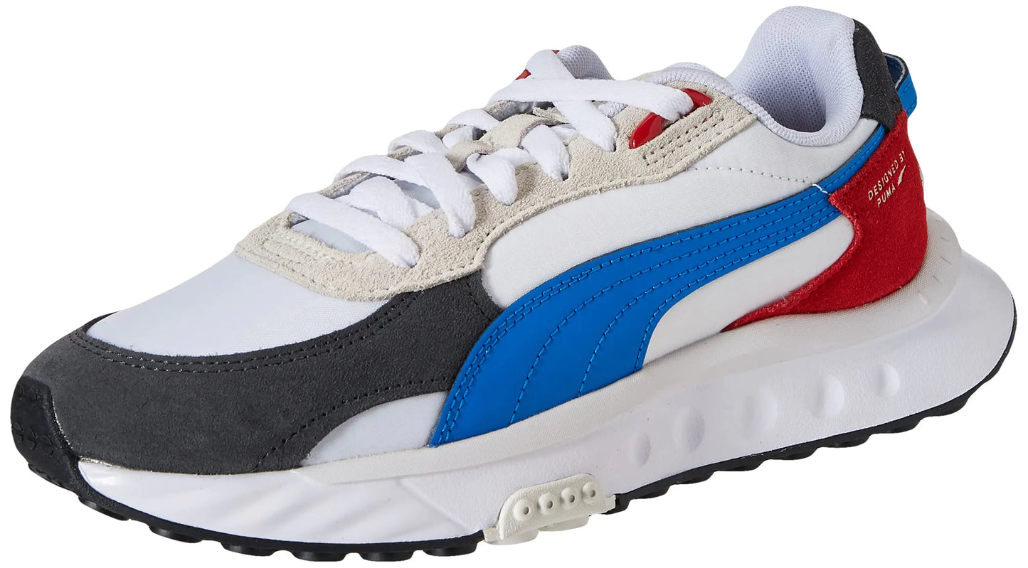 Puma Mens Wild Rider Rollin Athletic and Training Shoes White 8 Medium (D)