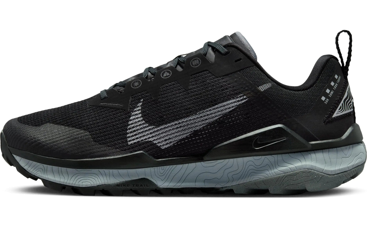Nike Menss Wildhorse 8 Running Shoes Black/Wolf Grey-Cool Grey 8.5 M US