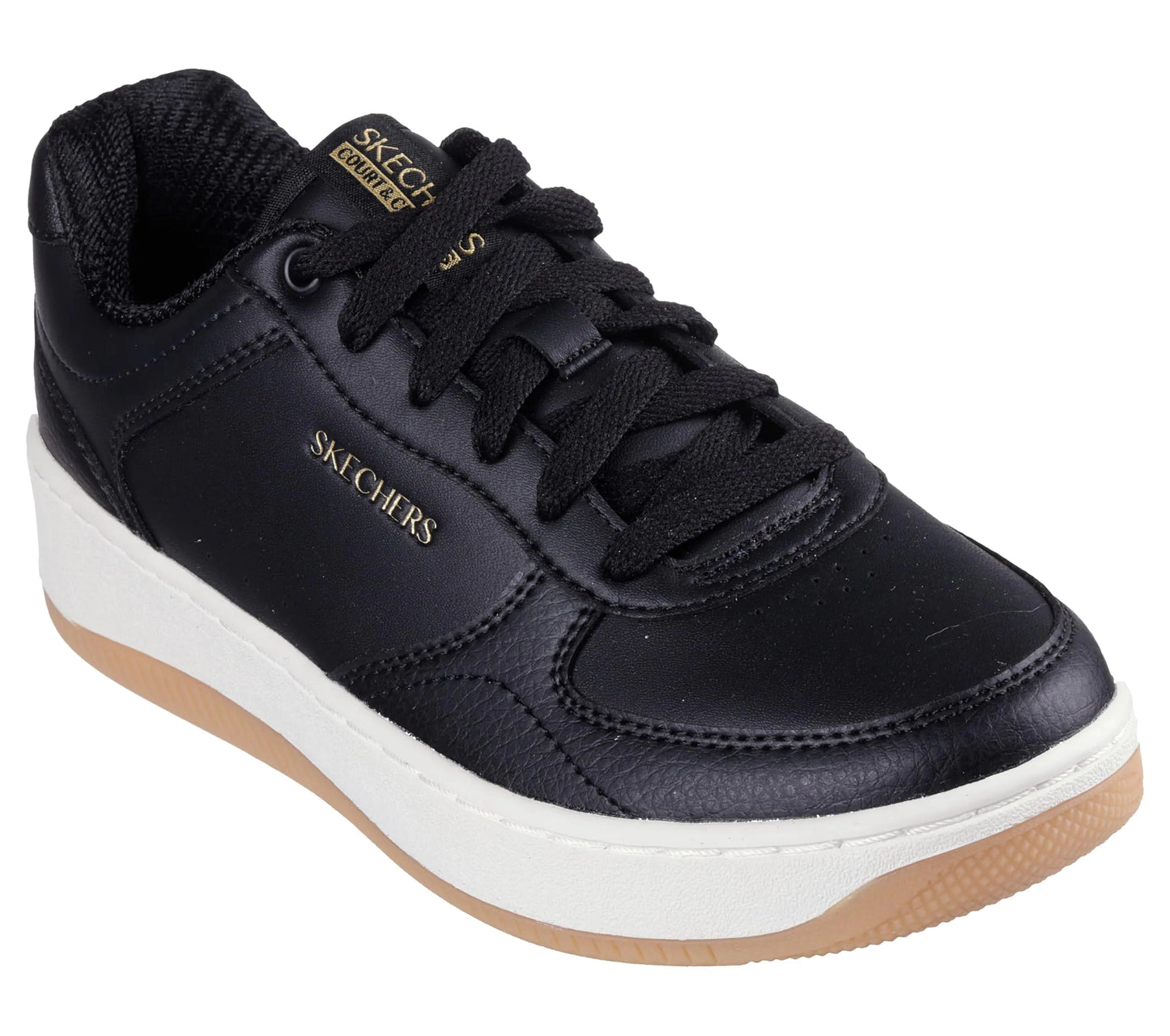 Skechers Womens Sport Court 2.0-CORE ESSENTIA Sneaker Black 9