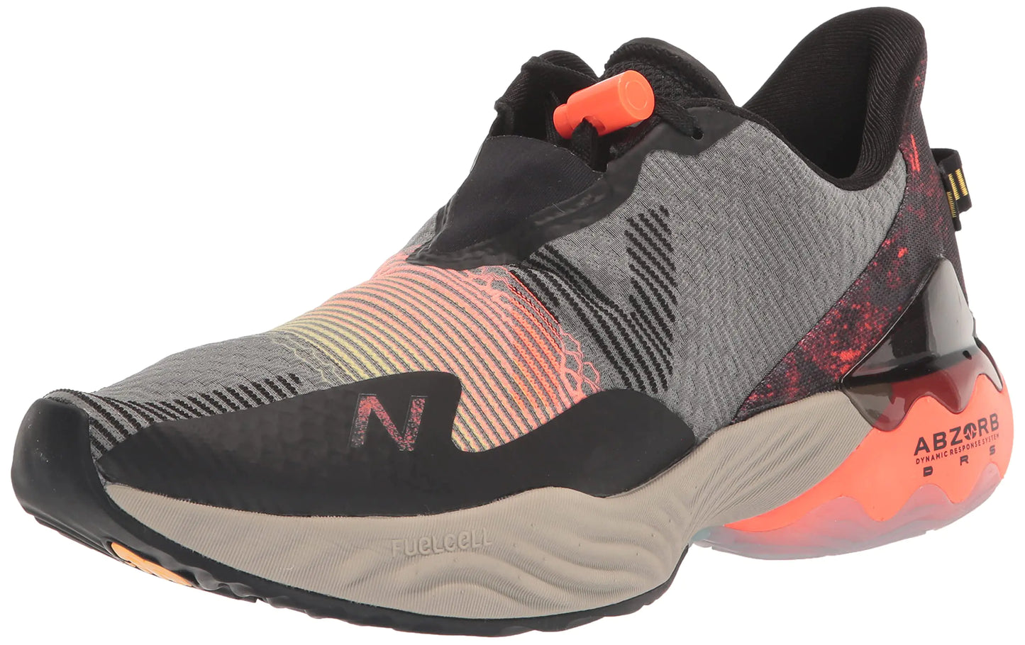 New Balance Mens FuelCell Rebel TR V1 Running Shoe Black/Vibrant Orange 11