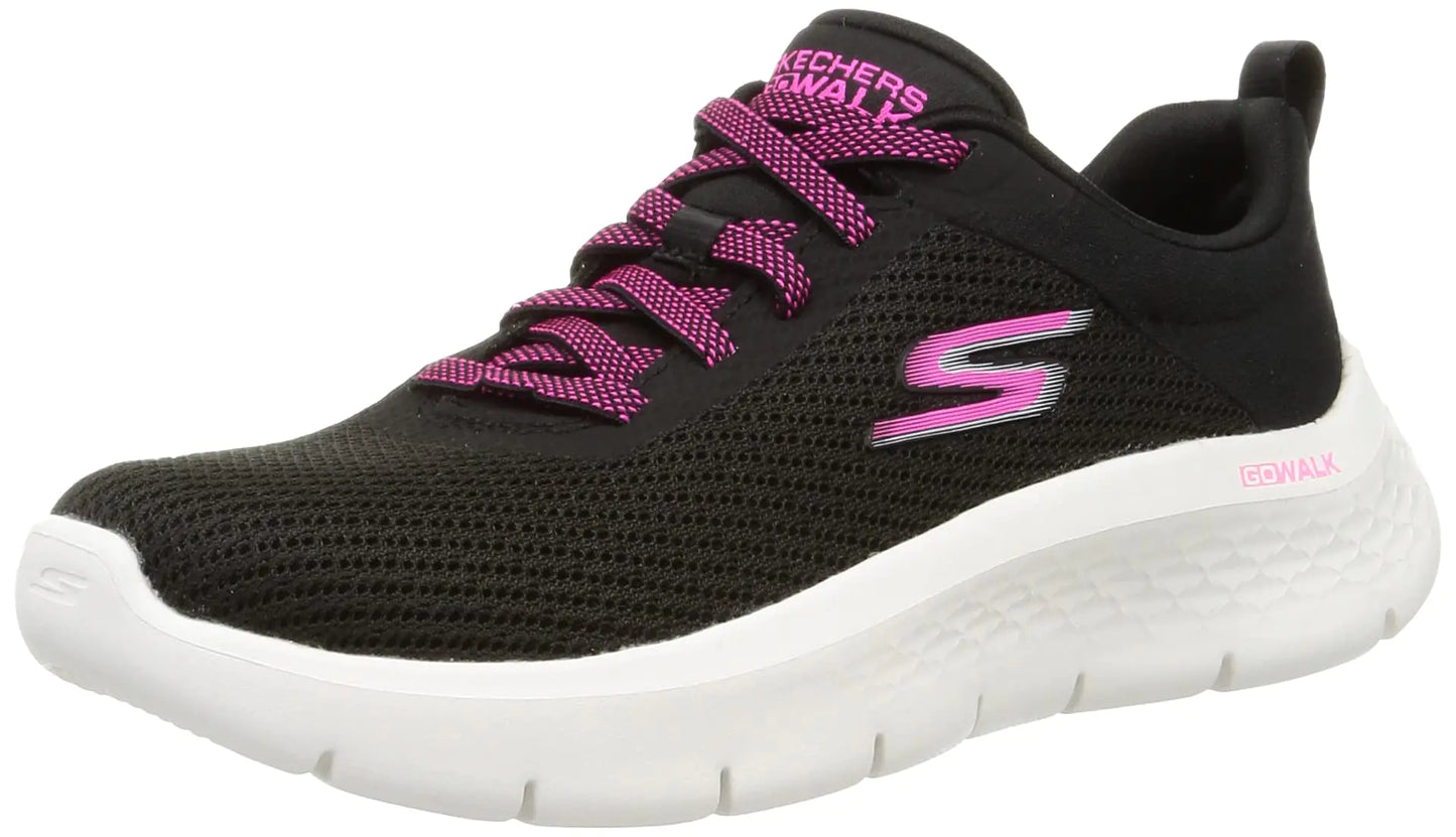 Skechers womens Go Walk Flex - Alani Sneaker Black/Hot Pink 10.5 US