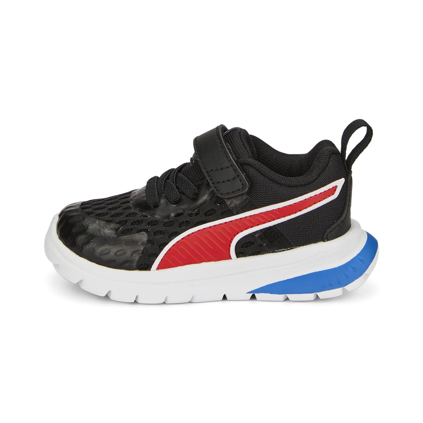 PUMA Evolve Run Hook and Loop Sneaker Summer Black-for All Time Red 10.5 US Unisex Little Kid