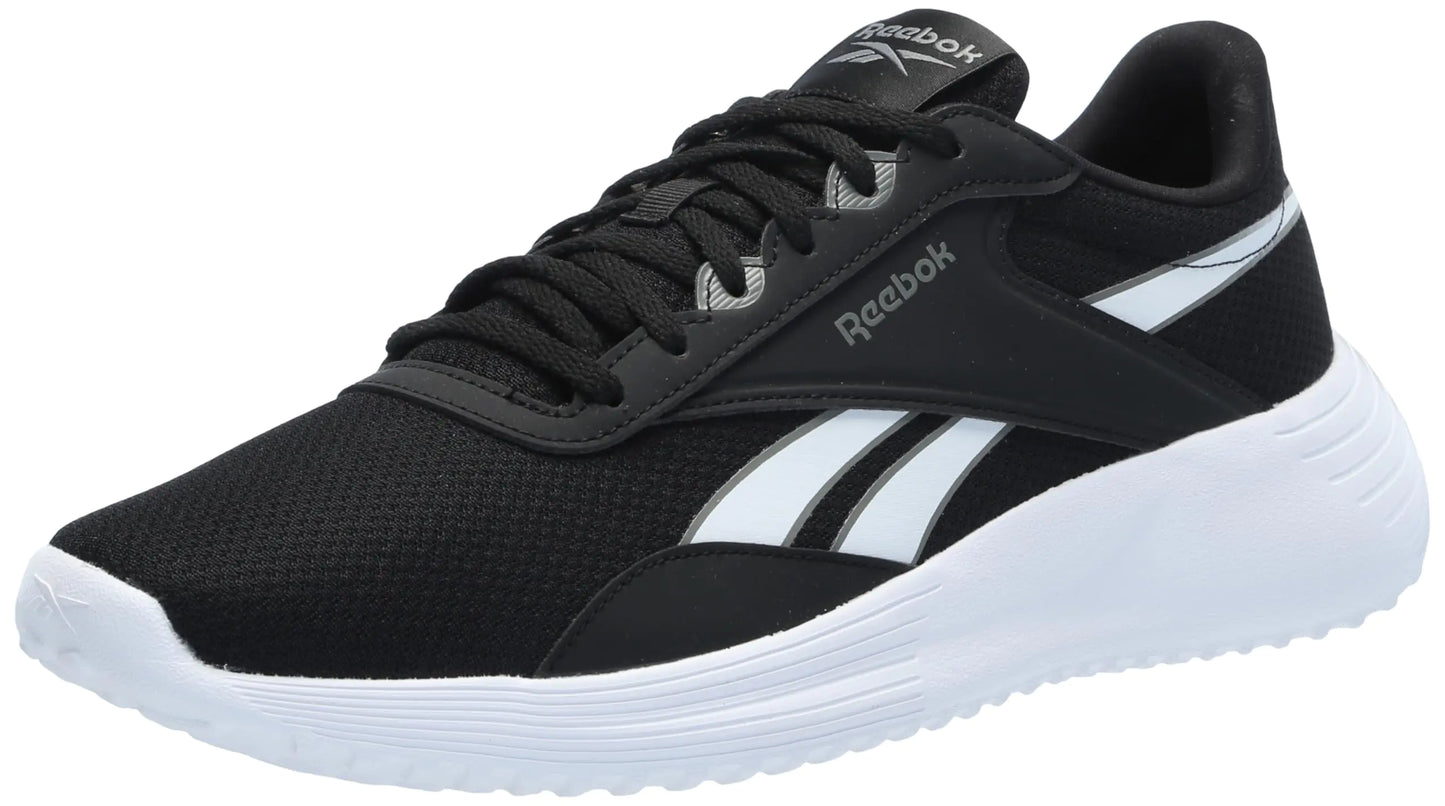 Reebok Mens Lite 4 Sneaker Black/White/Grey 7