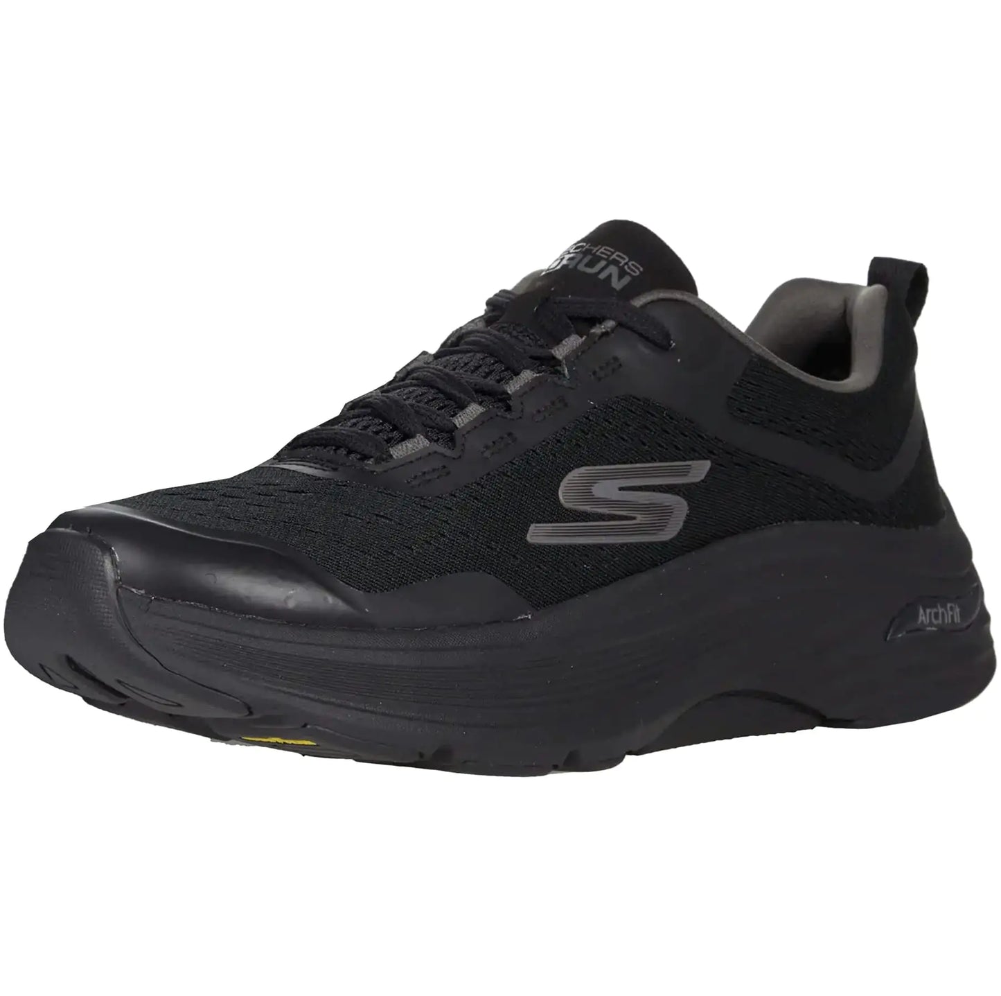 Skechers Mens Max Cushioning Arch Fit - Athletic Workout Running Walking Shoes with Air-Cooled Foam Sneaker Black 8 US