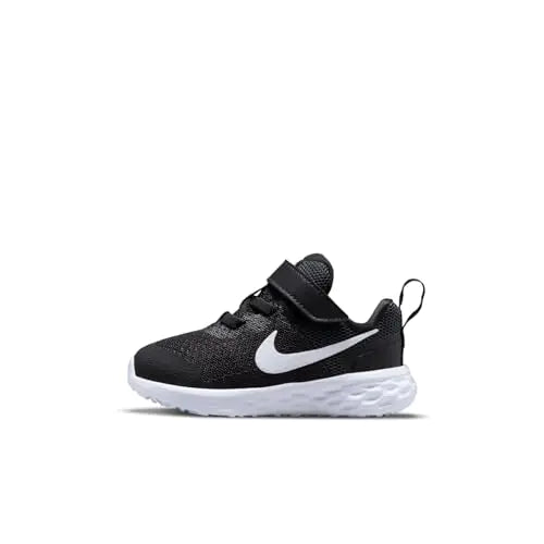 Nike Unisex Kids Running Baby/Toddler Shoes Black White Dk Smoke Grey 21 EU