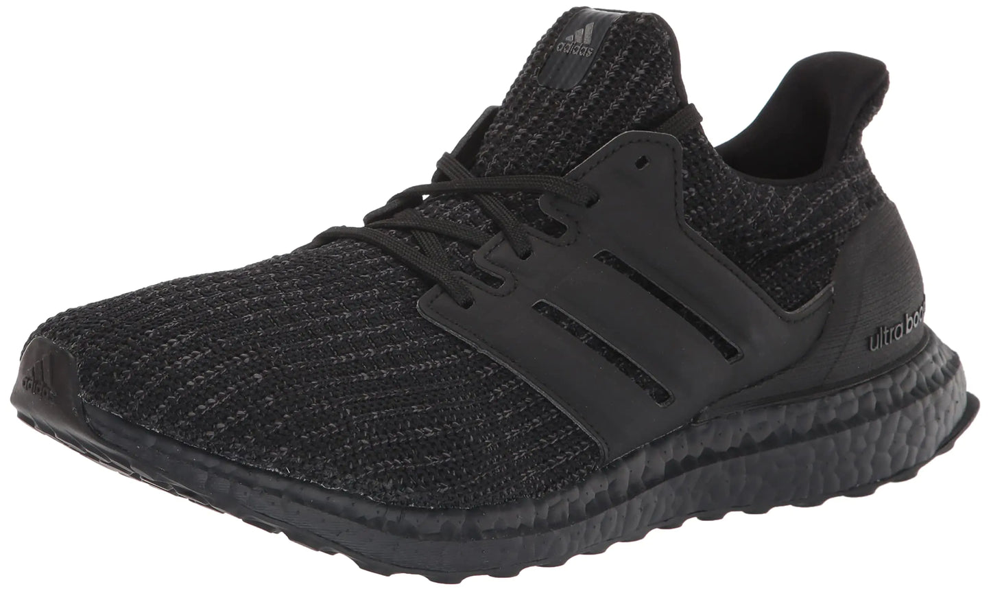 adidas Womens Ultraboost 4.0 DNA Running Shoe Black/Black/Active Red 5.5