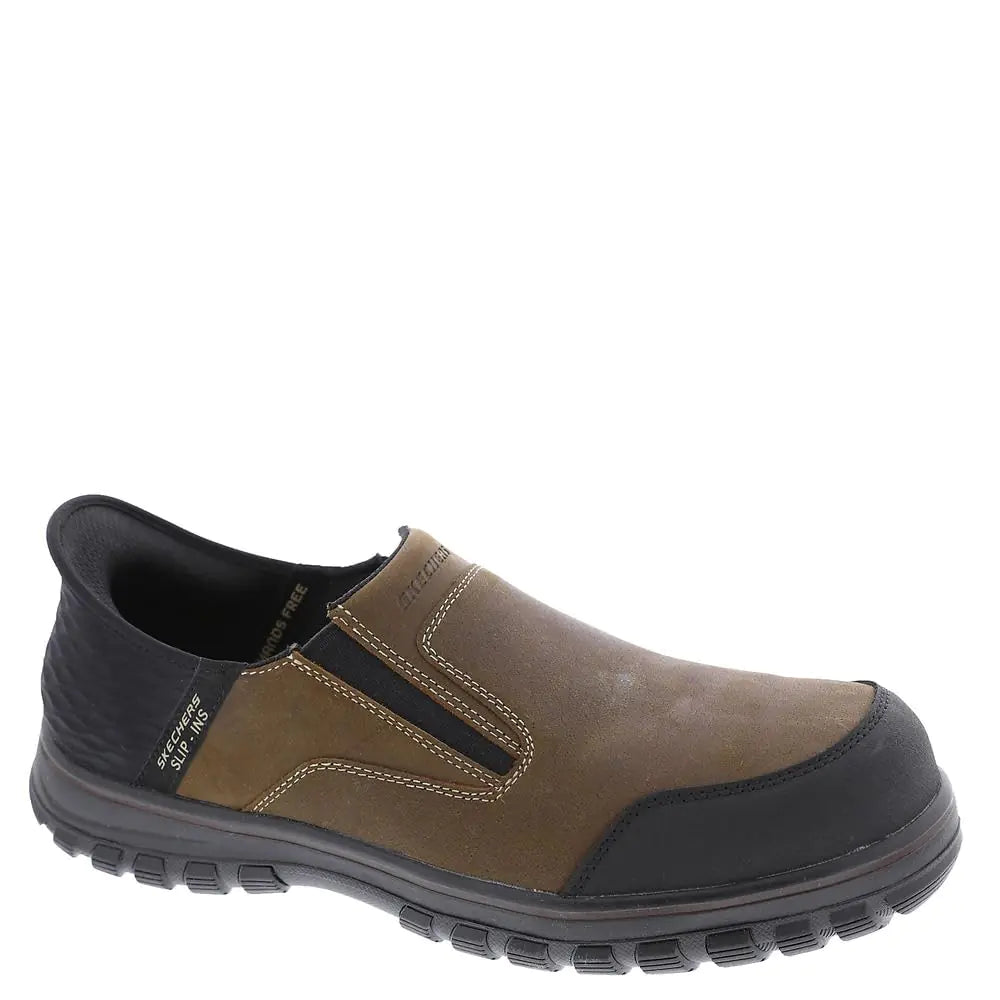 Skechers Work SlipIns MccollLoeman Mens Slip On 95 DM US Brown