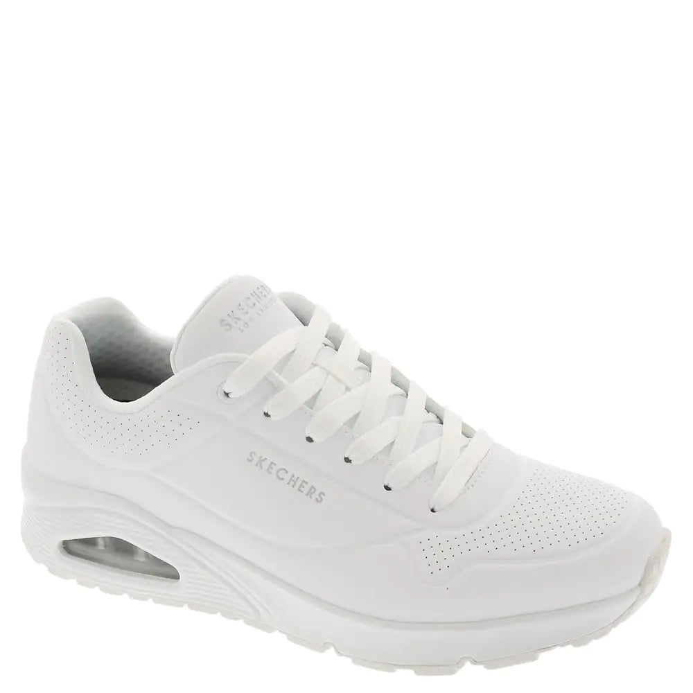 Skechers Mens Uno-Stand On Air Sneaker White/White 12 Wide