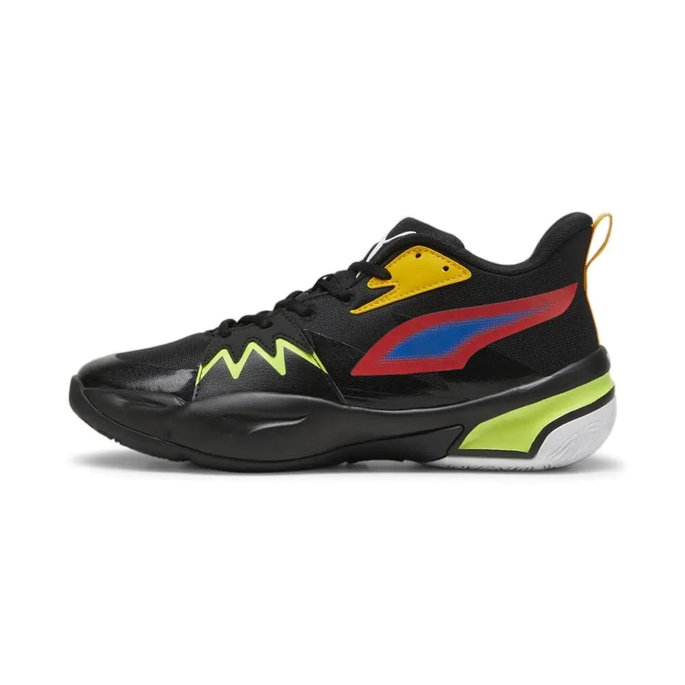 PUMA Mens Genetics Basketball Shoe PUMA Mens Black-for All Time Red 14