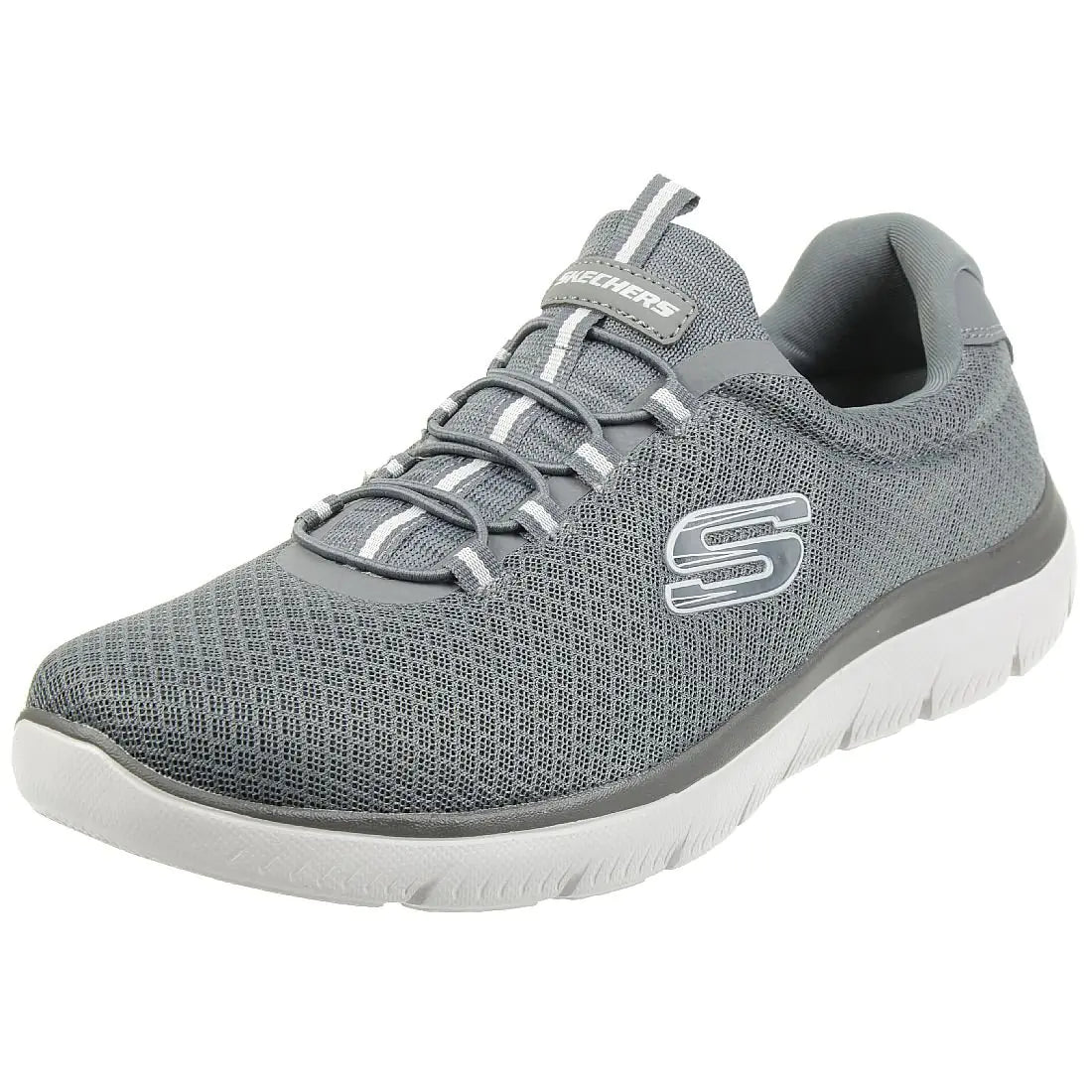 Skechers Mens Summits Trainers Charcoal 8 Wide