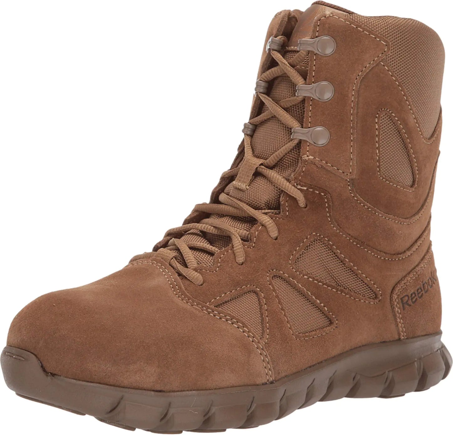 Reebok Work Mens RB8809 Sublite Cushion Composite Toe 8" Tactical Boot with Side Zipper Coyote Military 11