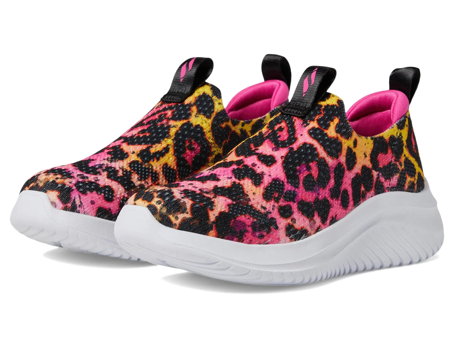 Skechers Girls Ultra Flex 3.0 Sneaker Black/Multi 4.5 Big Kid