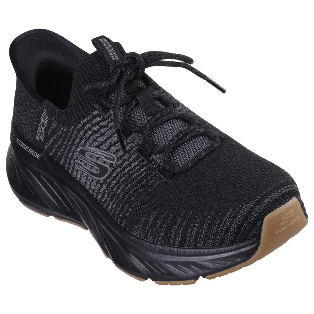 Skechers Mens Edgeride Raygo Hands Free Slip-in Sneaker Black/Black 8