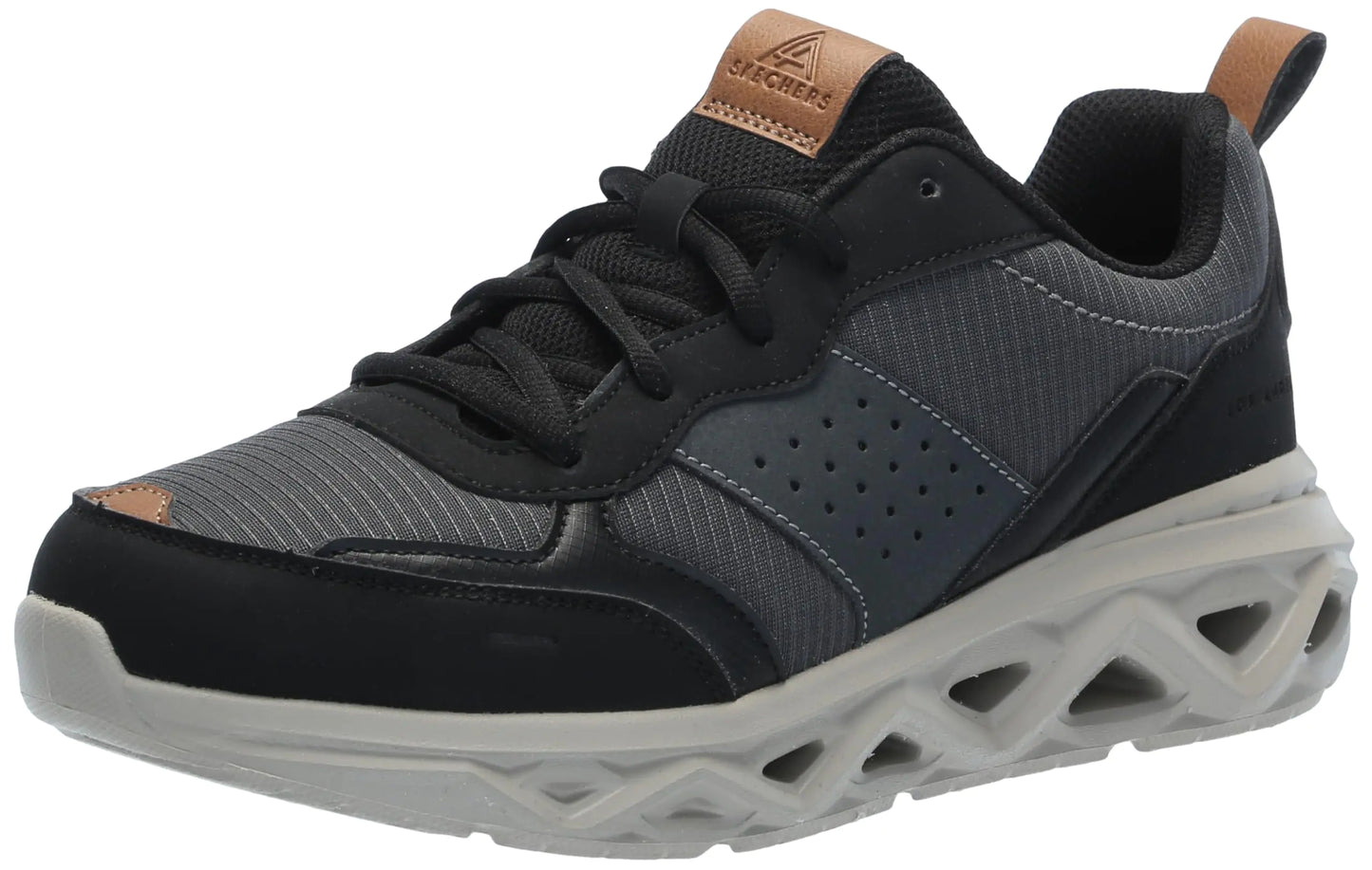 Skechers Boys SKX-1121 Sneaker Black/Charcoal 12.5 Little Kid