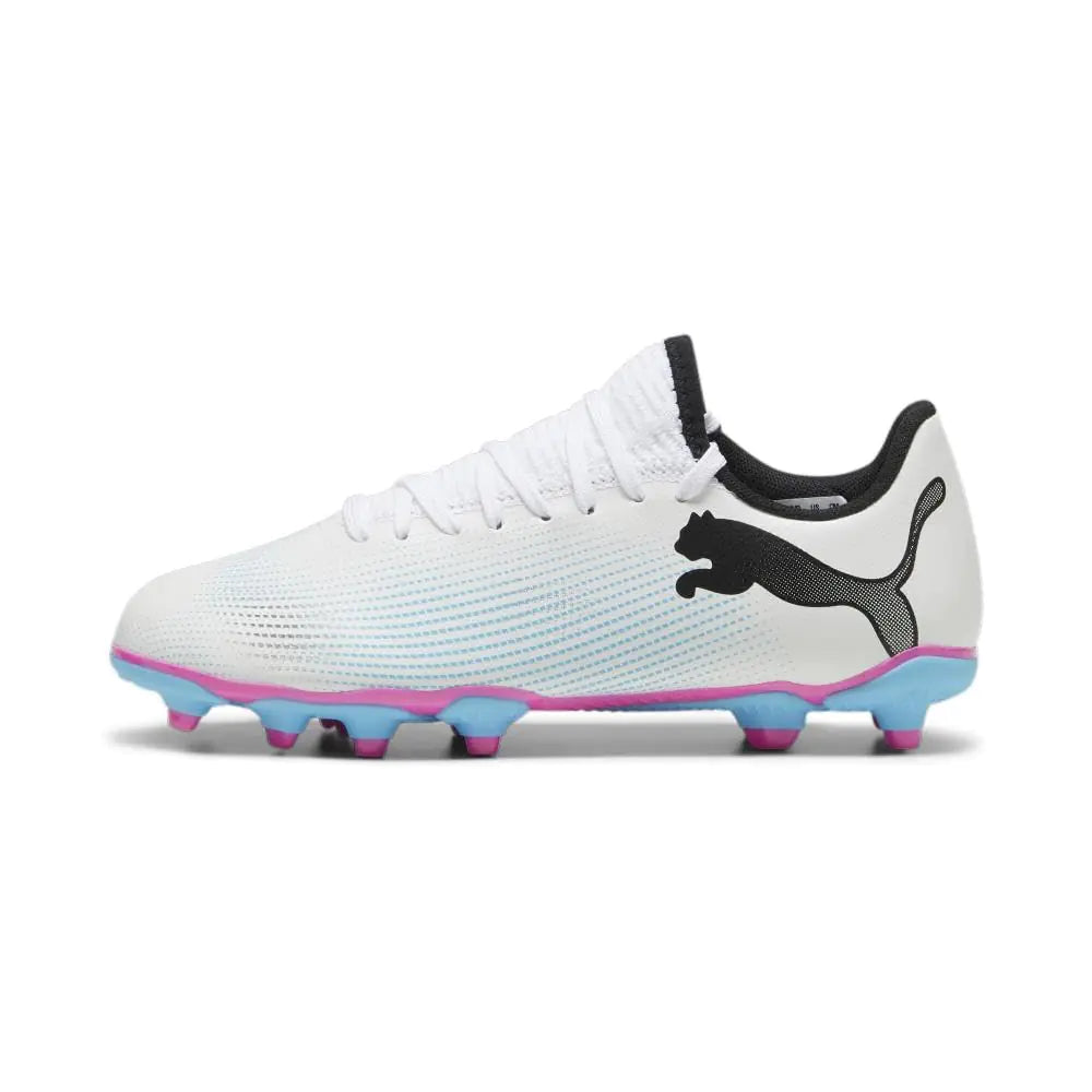 PUMA Future Firm Artificial Ground Sneaker White Black 5 US Unisex Big Kid