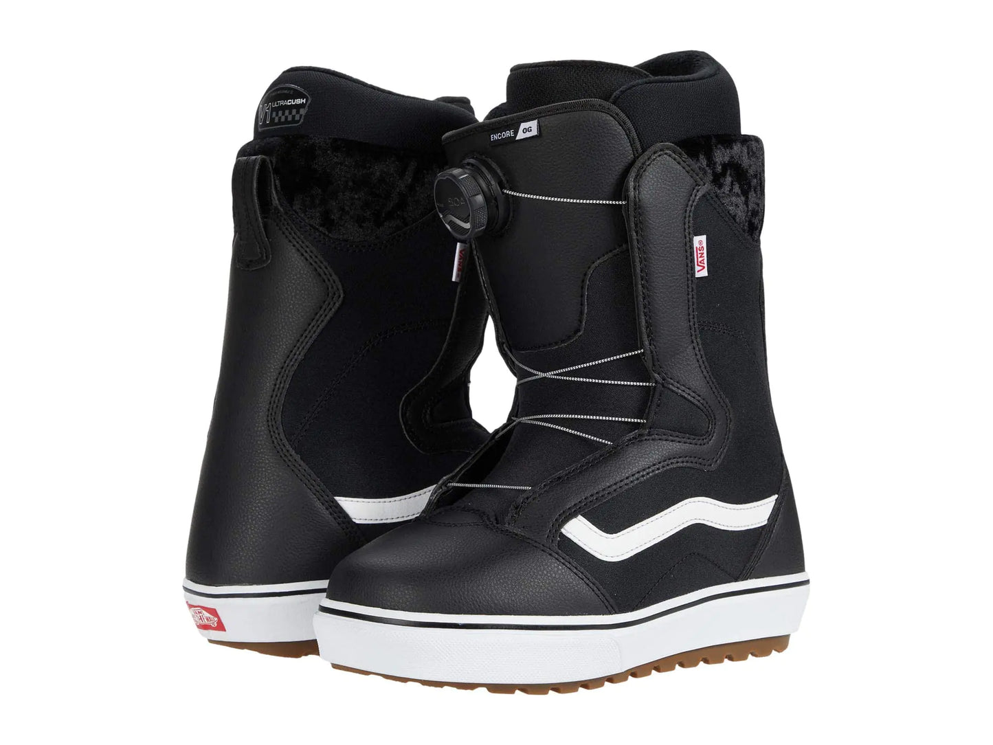 Vans Womens Encore OG Snowboard Boots (Black/White 6)