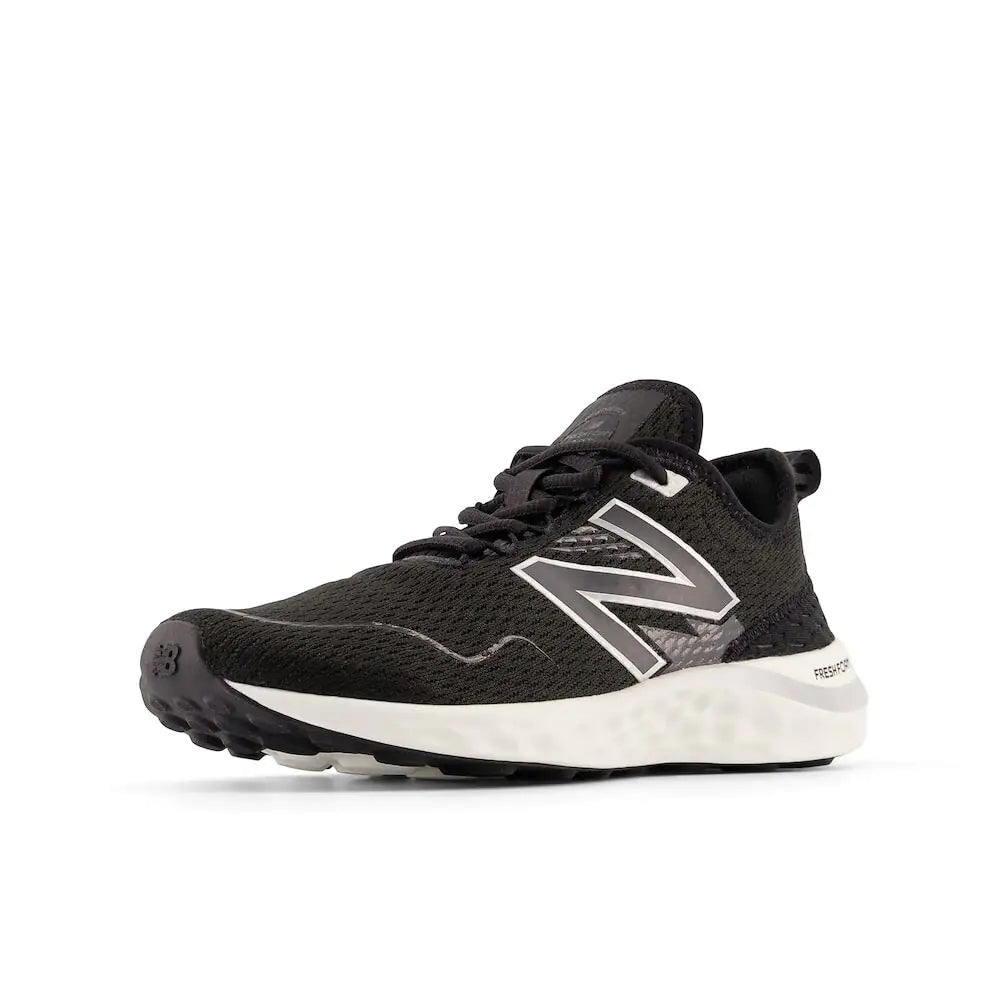 New Balance Womens Fresh Foam SPT V4 Running Shoe Black/White 8.5 Wide