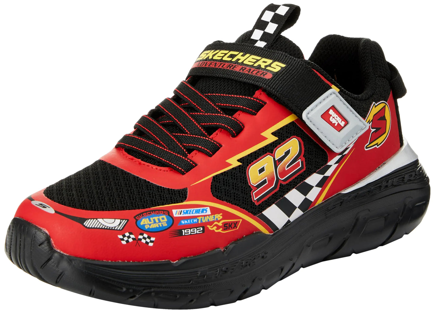 Skechers Boys Skech Tracks Sneaker Black/Red 13 Little Kid
