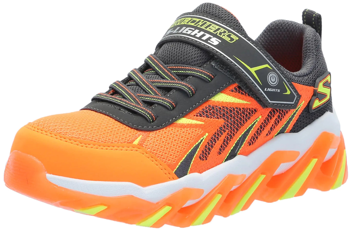 Skechers Boys MEGA-Surge 2.0 Sneaker Orange/Charcoal 12 Little Kid