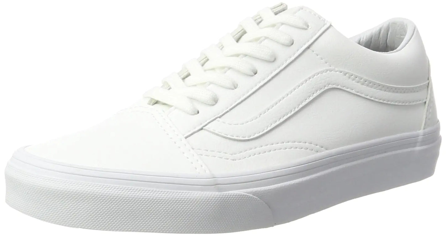 Vans Womens Low-Top Sneakers White Classic Tumble True White 6.5