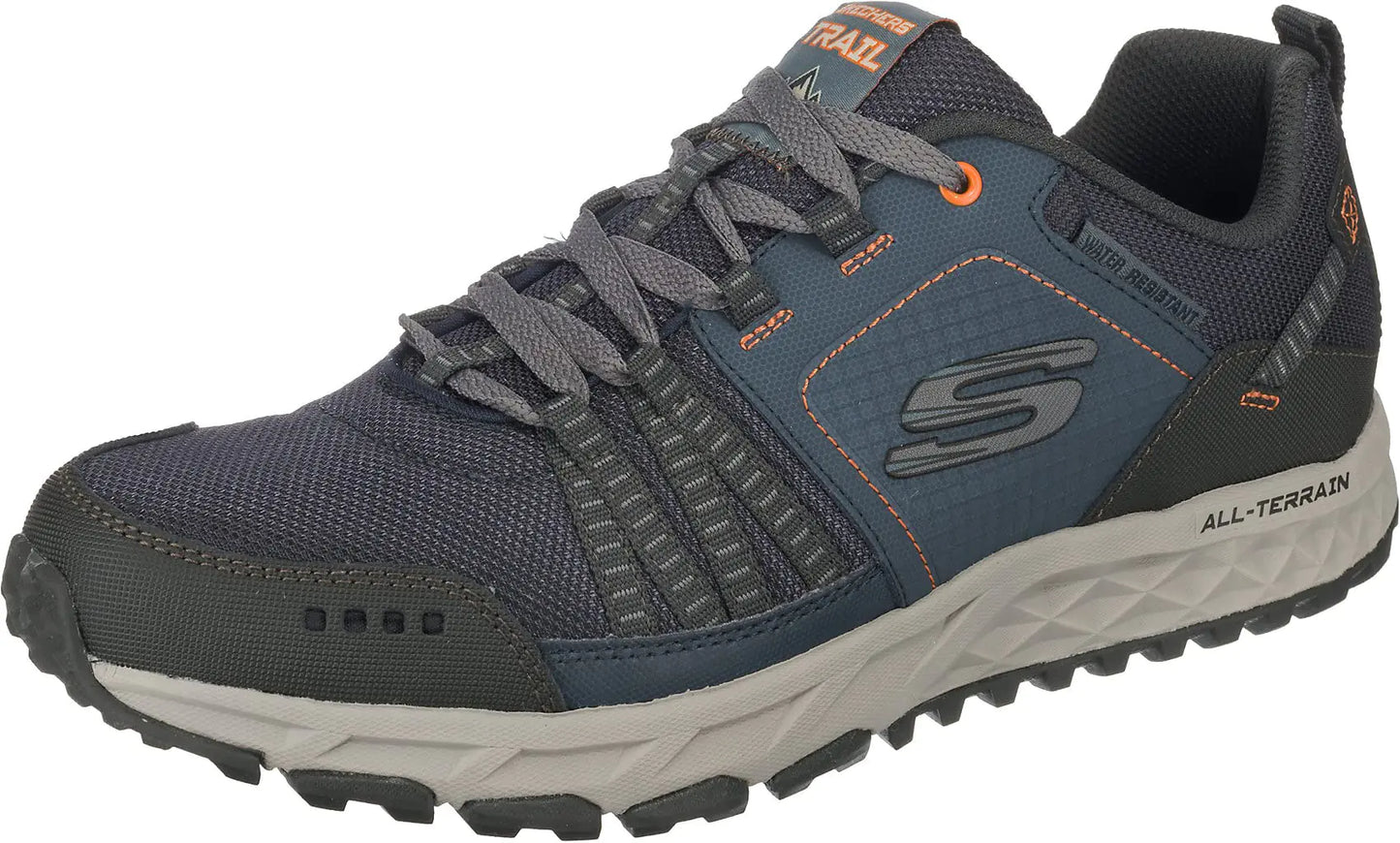 Skechers Mens Escape Plan Oxford Navy/Orange 7