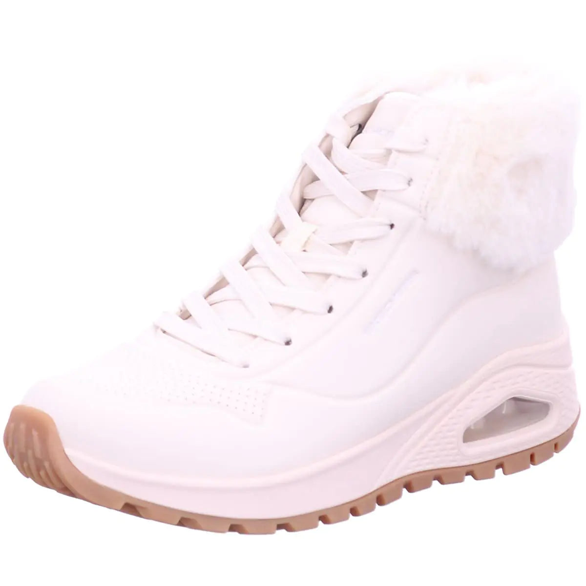 Skechers Womens UNO Rugged-Fall AIR Fashion Boot Natural 7.5