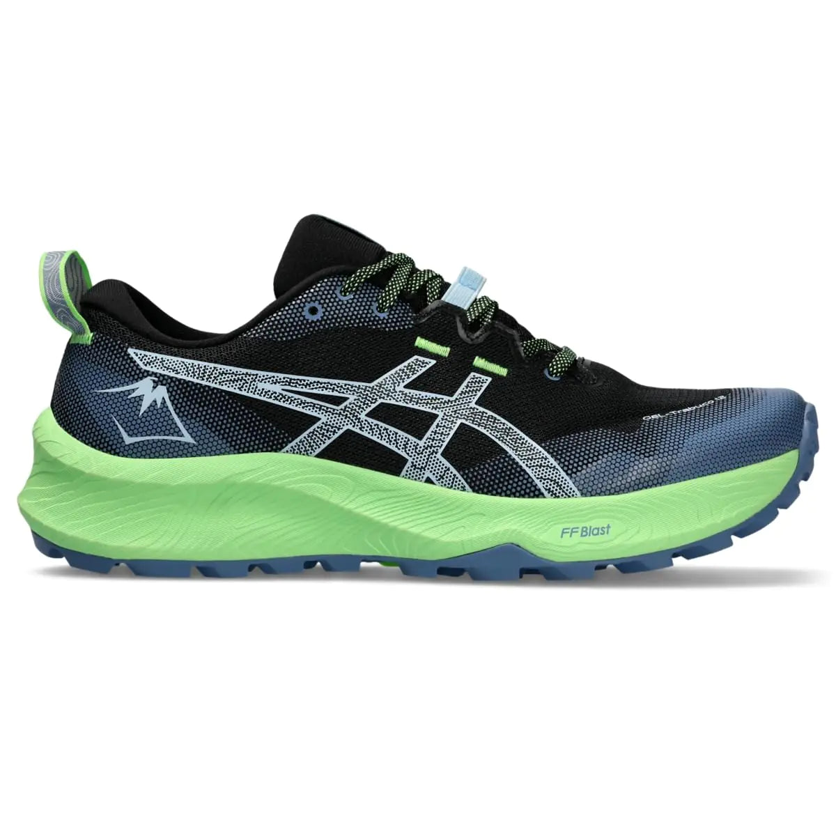 ASICS Mens Gel-Trabuco 12 Running Shoe 12 Black/Light Blue