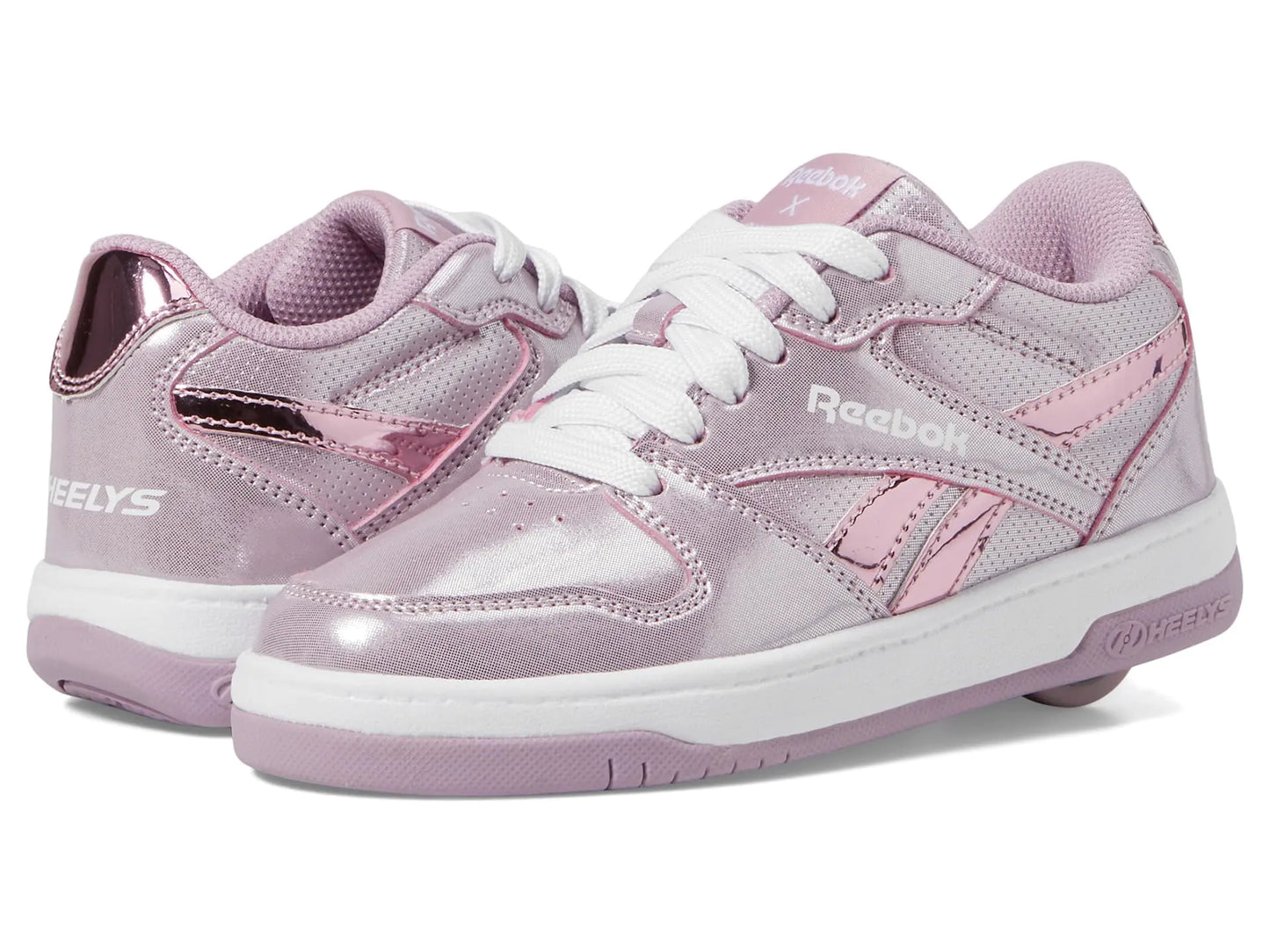 HEELYS Girls Reebok Bb4500 Low (Little Big Kid/Adult) Wheeled Heel Shoe Pink 7