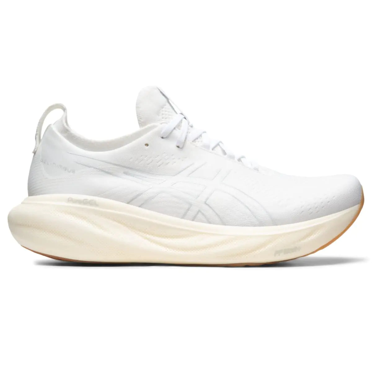 ASICS Mens Gel-Nimbus 25 Running Shoes 9.5 White/White