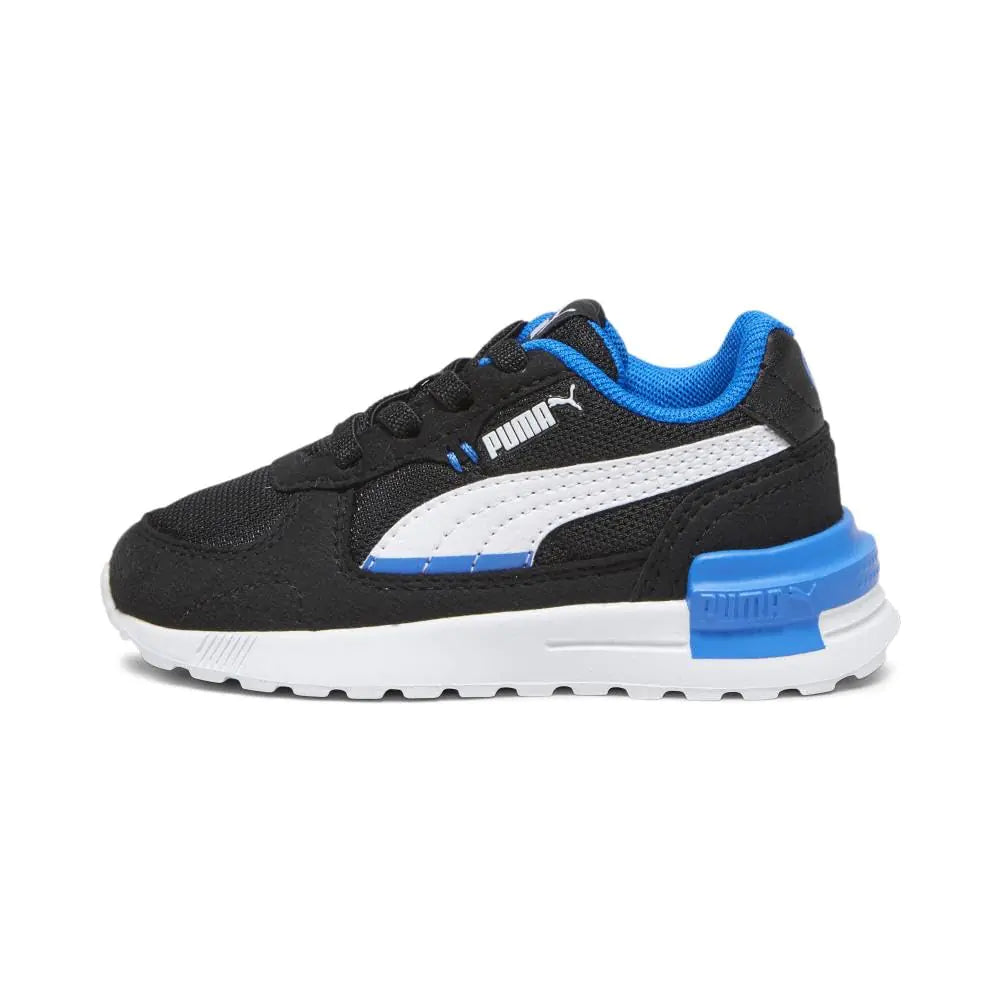 PUMA Graviton Alternate Closure Sneaker Black White-Racing Blue 1 US Unisex Little Kid