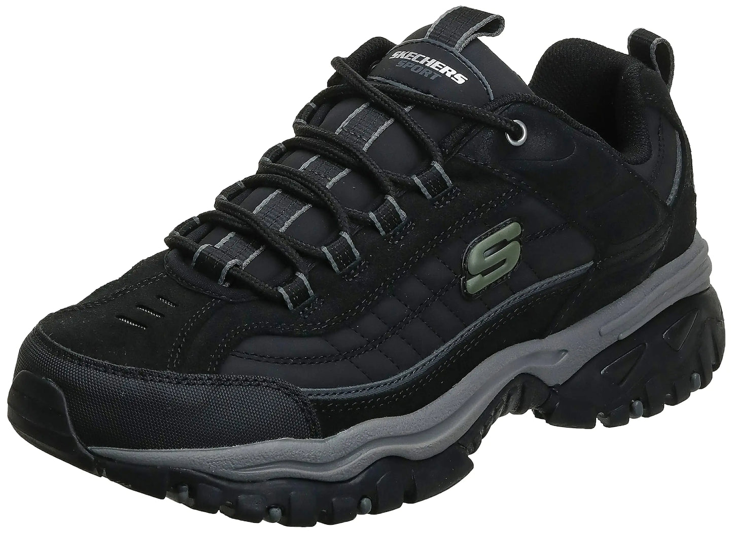 Skechers Sport Mens Energy Downforce Lace-Up SneakerBlack6.5 M US
