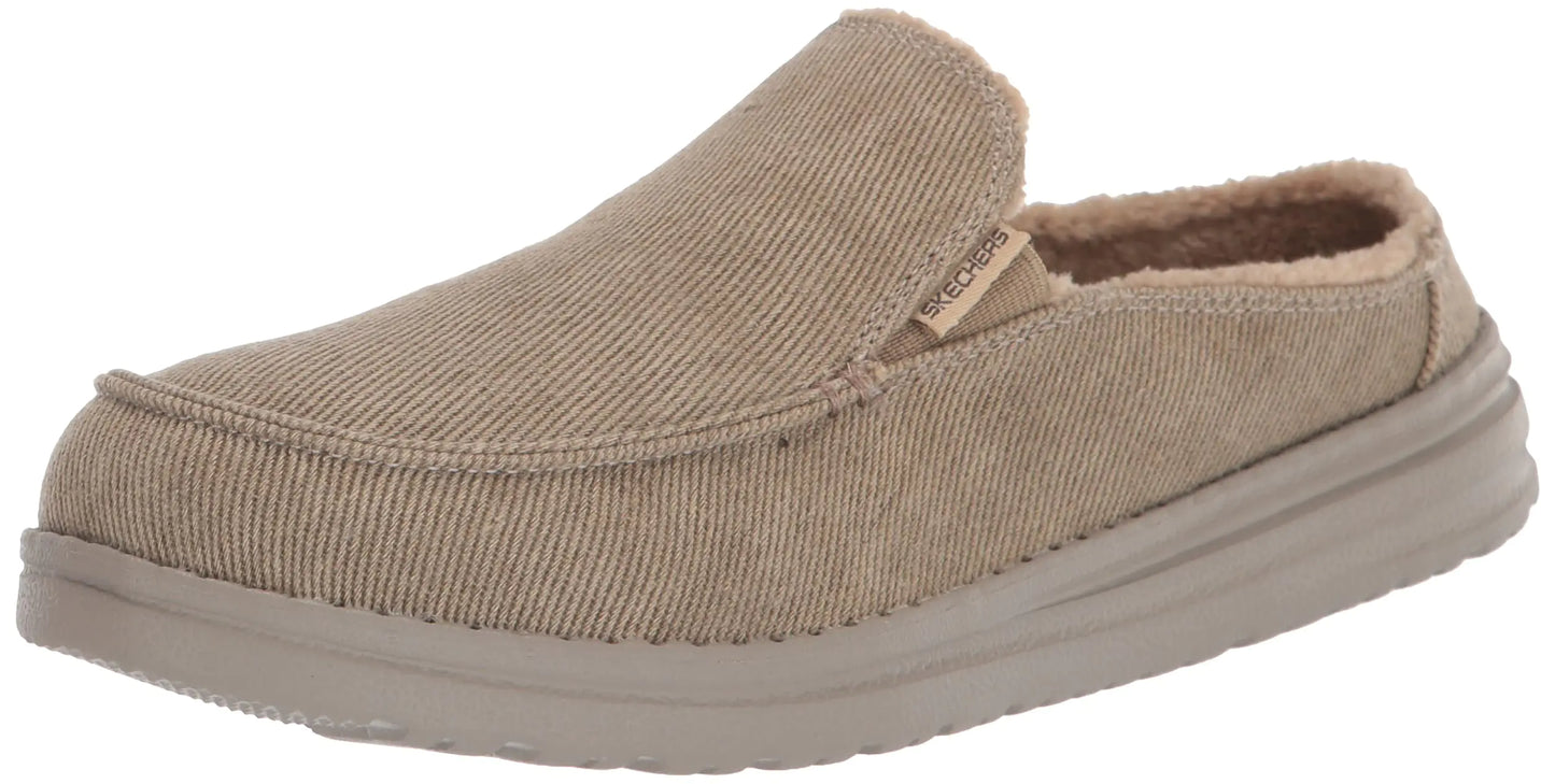 Skechers Kids Boys Melson-Comfy Time Sneaker Taupe 2 Little Kid