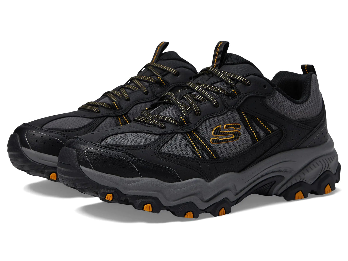 Skechers Mens Stamina at Upper Stitch Sneaker Black 9
