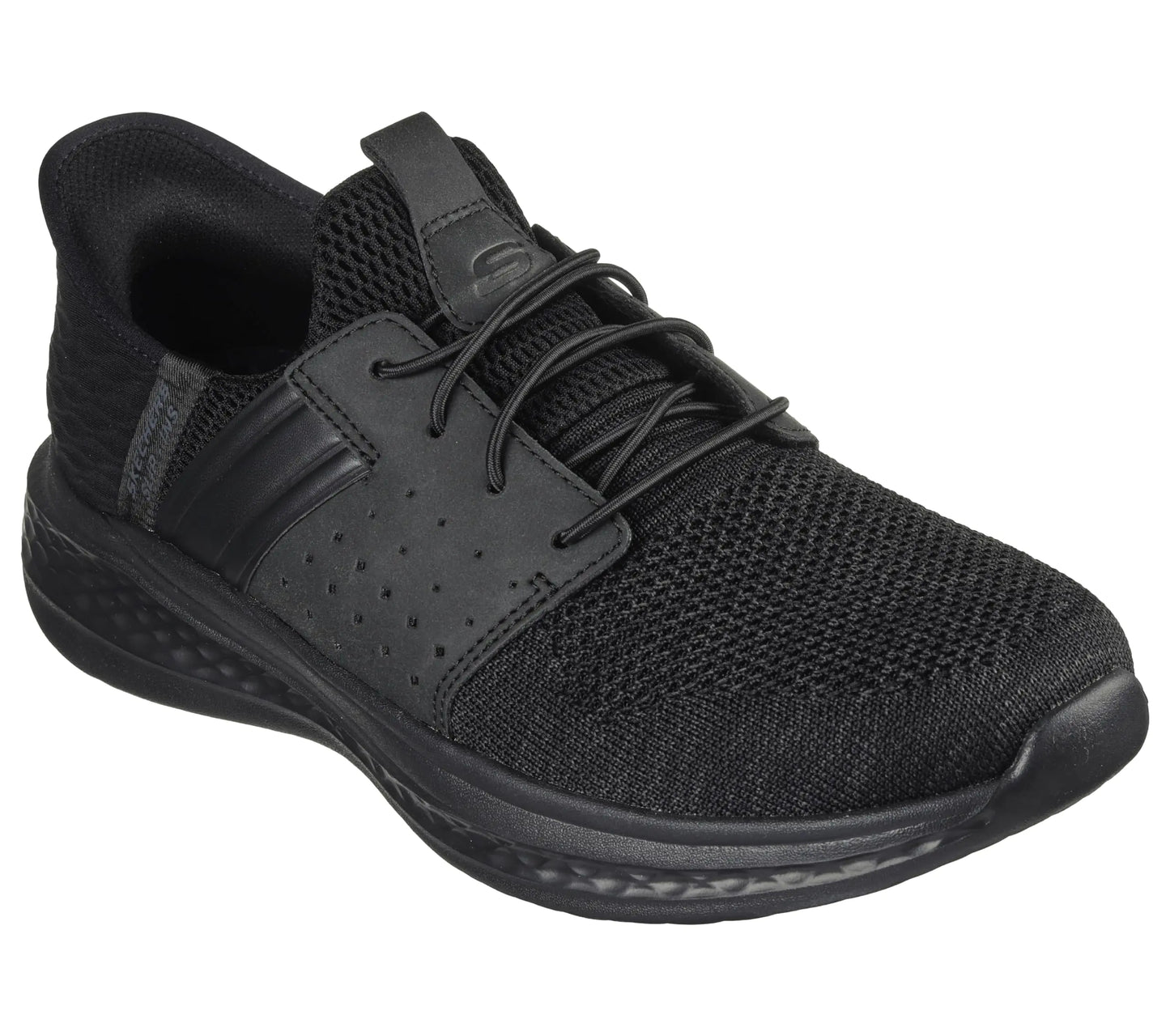 Skechers USA Mens Mens Slade-Ocon Hands Free Slip-in Moccasin Black 9